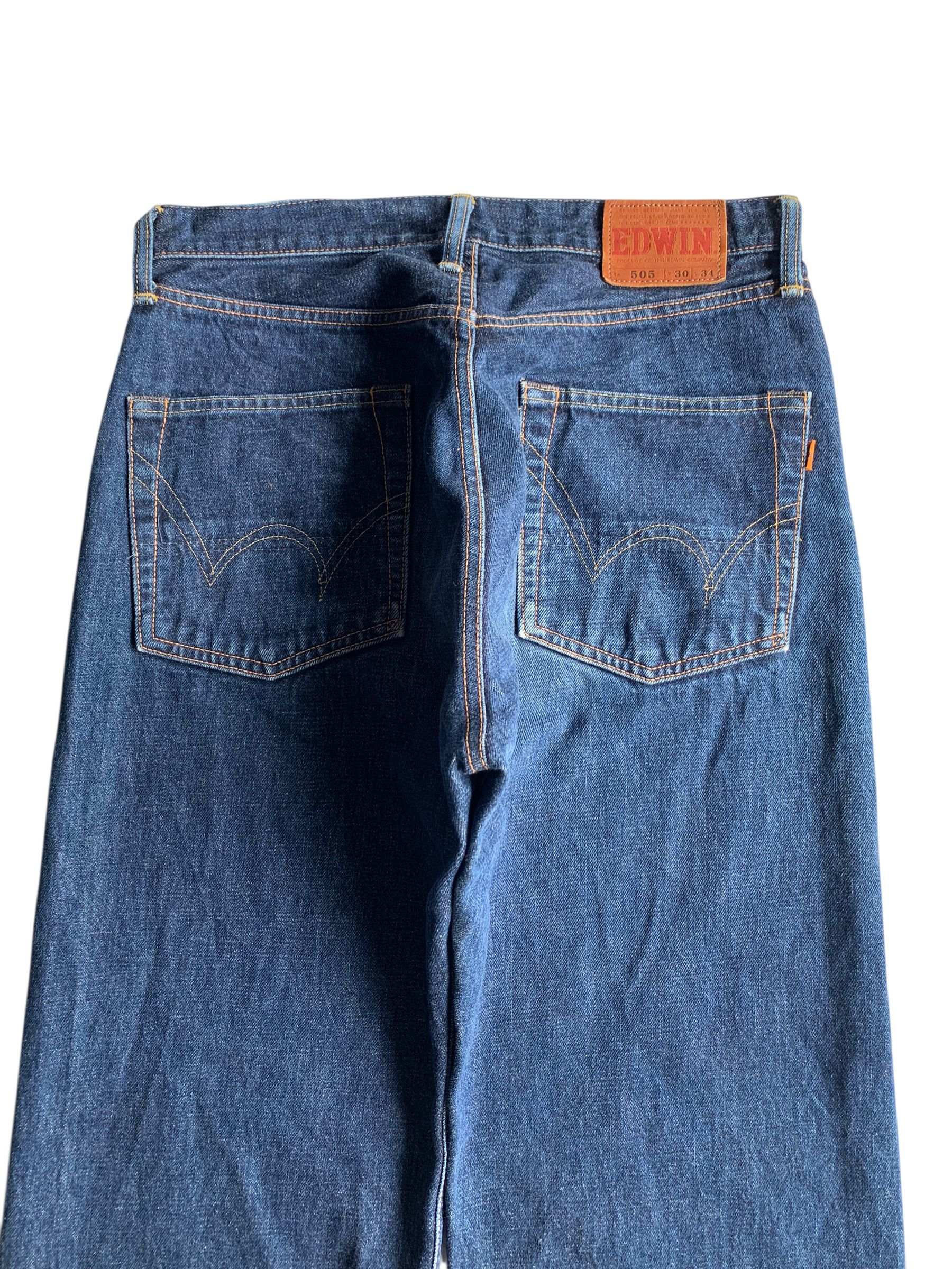 Edwin VINTAGE EDWIN 505 BAGGY SELVEDGE JAPANESE DENIM Size US 30 / EU 46 - 12 Thumbnail