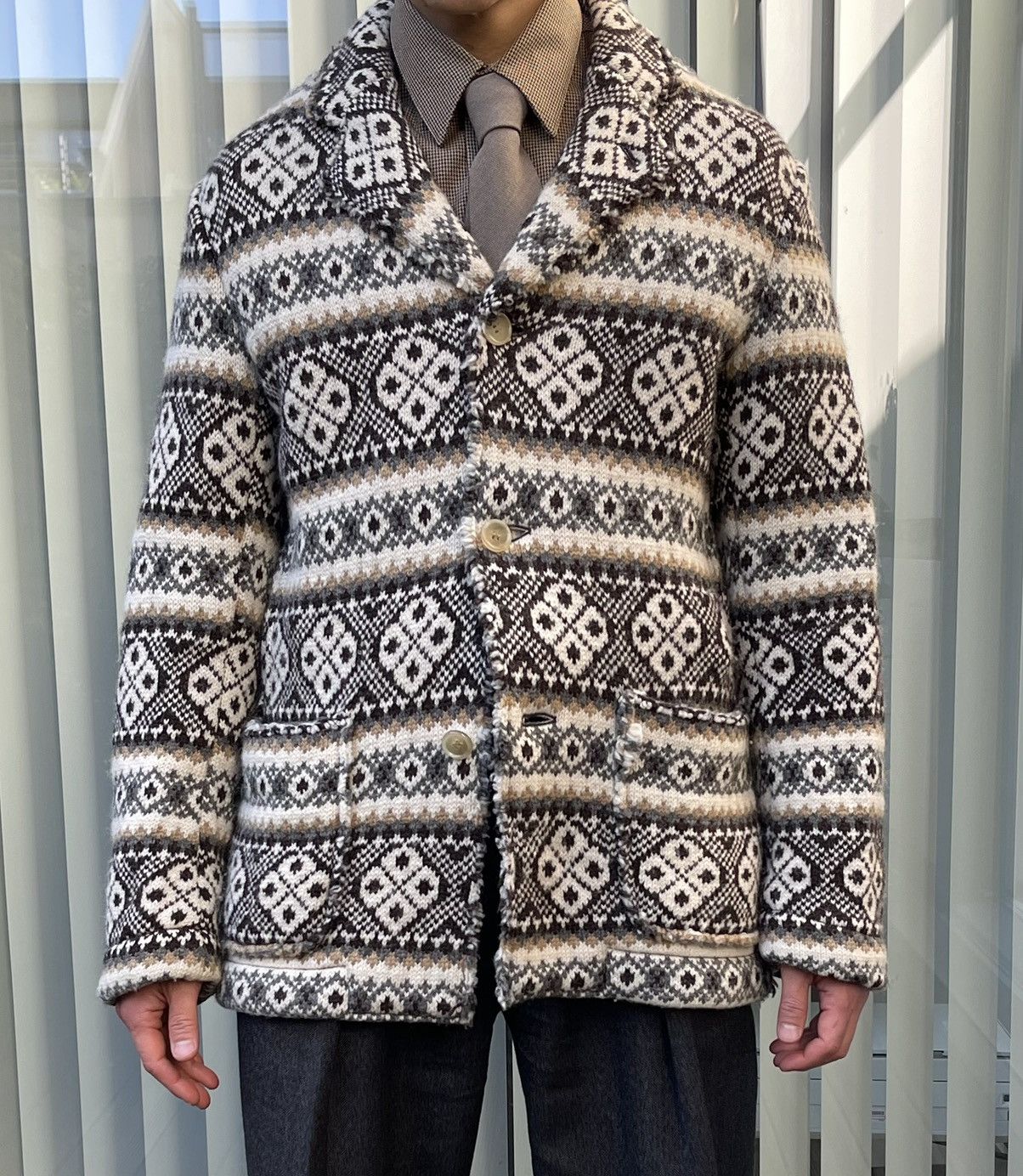 Comme des Garcons Comme Des Garcons Junya Watanabe Fall 2003 Knited Blazer Size US M / EU 48-50 / 2 - 2 Thumbnail