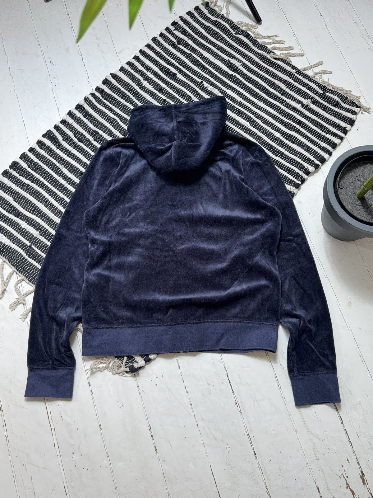 Juicy Couture VINTAGE VELOUR JUICY COUTURE 2000s NAVY TRACKSUIT Size M / US 6-8 / IT 42-44 - 7 Thumbnail