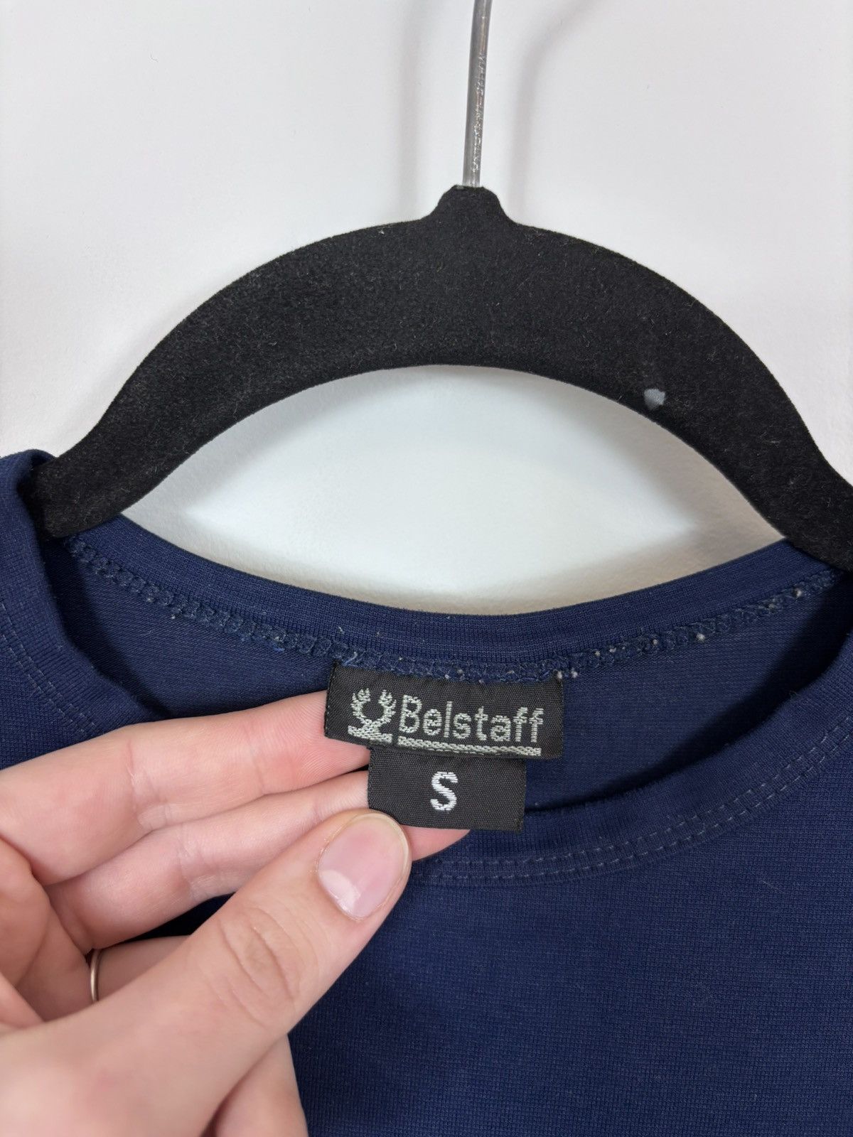 Belstaff Belstaff Vintage Women’s Navy Blue Long Sleeve T-Shirt Tee Size S / US 4 / IT 40 - 10 Thumbnail