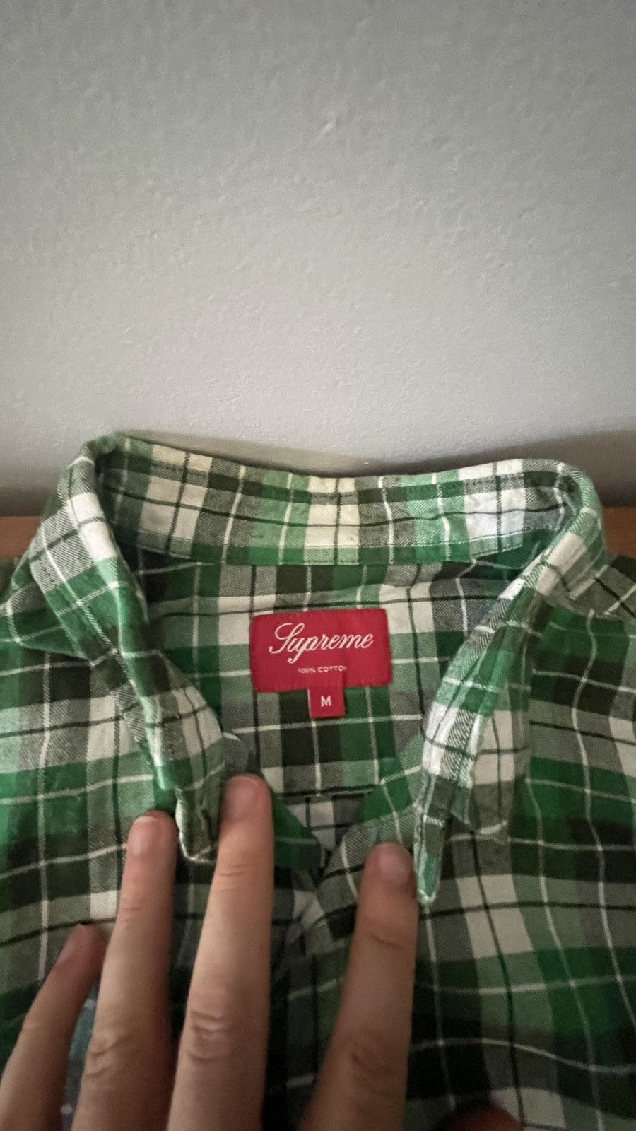 Supreme 2012 Supreme Green 3 Color Plaid Size US M / EU 48-50 / 2 - 2 Thumbnail