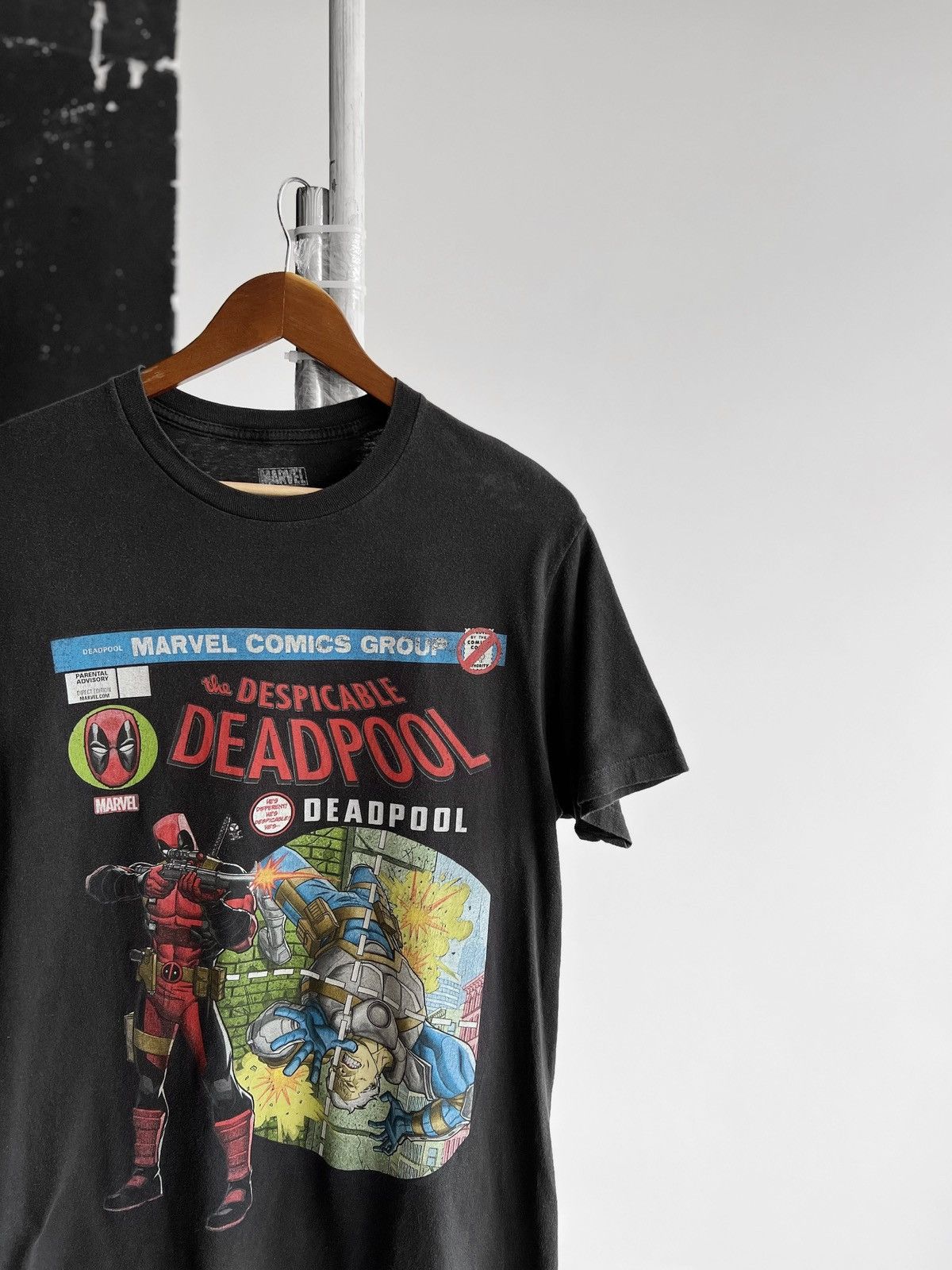 Marvel Comics × Vintage Marvel Comics Deadpool Mens Vintage Short Sleeve T-Shirt Size US S / EU 44-46 / 1 - 2 Thumbnail