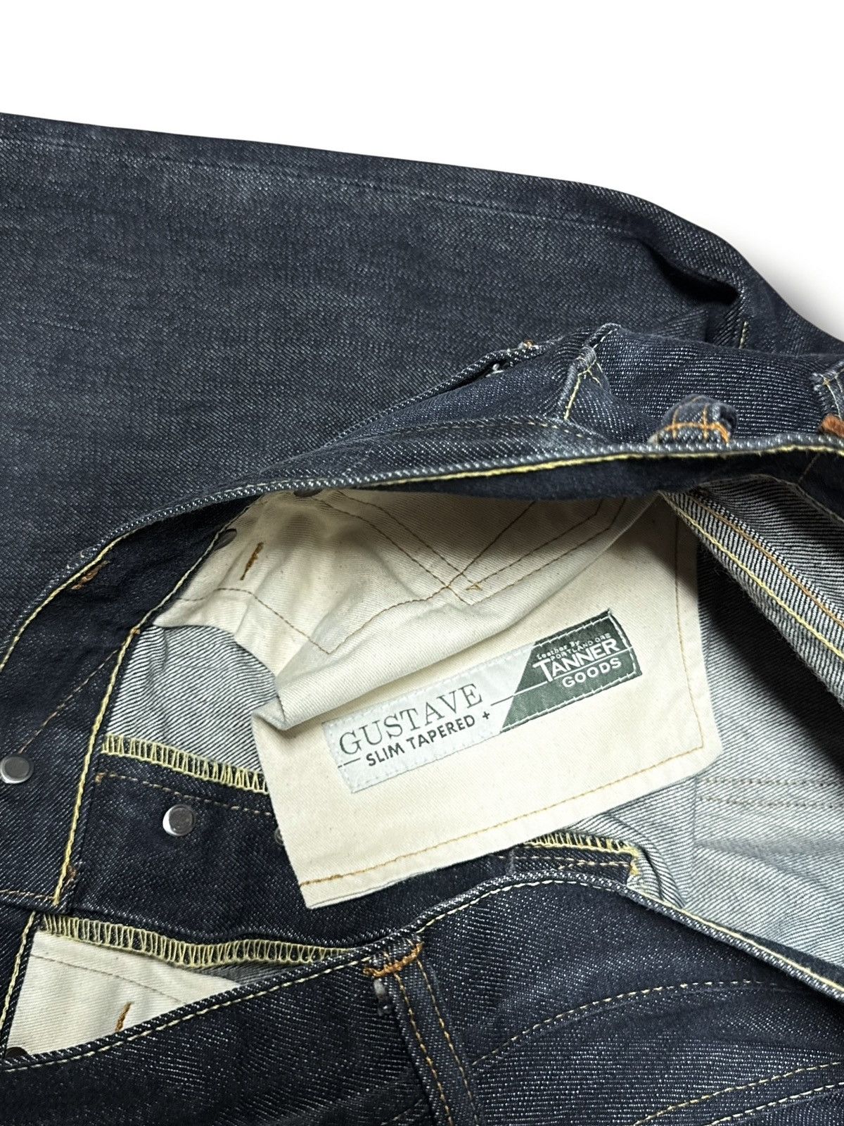 Tellason Tellason Japan Selvage Elgin White Oak Cone Denim Pants Size US 31 - 14 Thumbnail