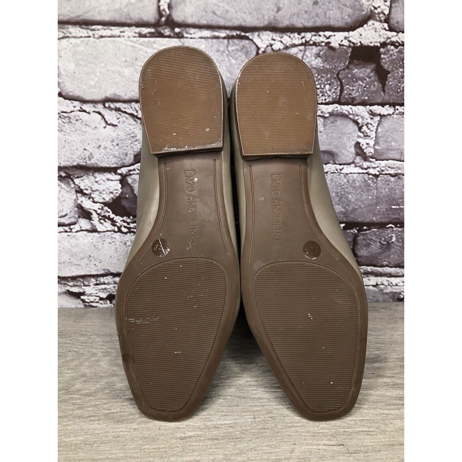 Other ENZO ANGIOLINI Gray Lydian Slip On Leather Ballet Flats Wome Size US 6.5 / IT 36.5 - 14 Thumbnail