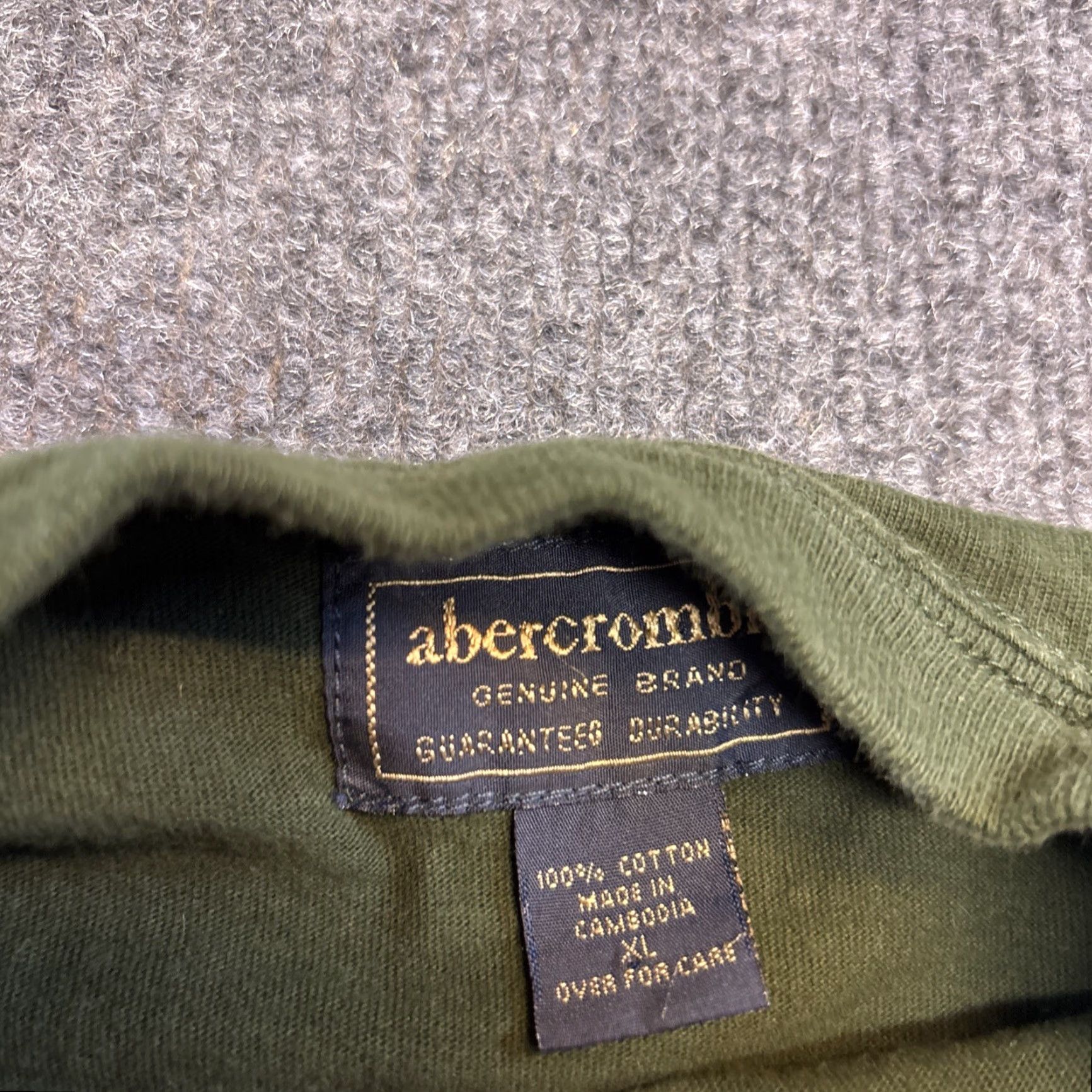 Abercrombie & Fitch VINTAGE Abercrombie & Fitch T-Shirt Muscle Tee XL Green Hockey Body Checkers Preppy 90s Mens Size US XL / EU 56 / 4 - 3 Thumbnail