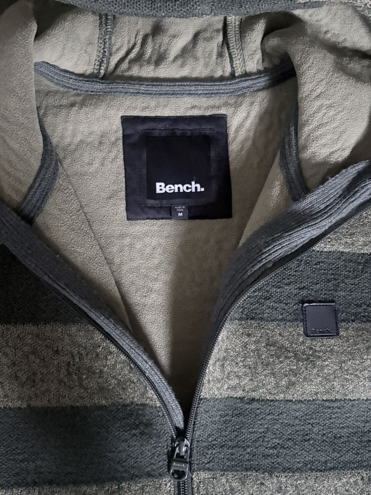 Bench Green Striped Men's Sweater Size US M / EU 48-50 / 2 - 3 Thumbnail