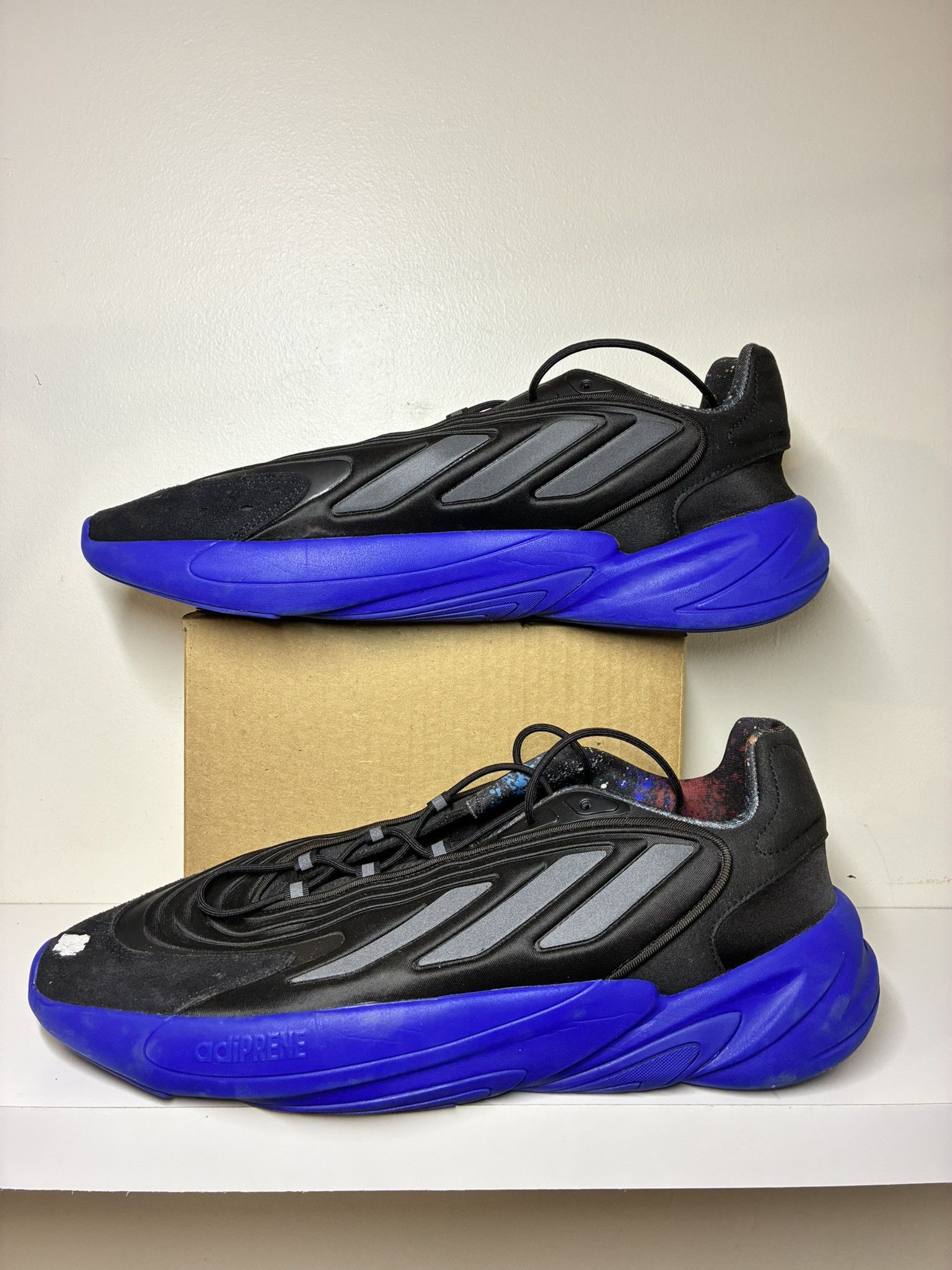 Adidas Adidas Originals Ozelia Black Lucid Blue ID9765 Adiprene Size US 14 / EU 47 - 2 Thumbnail