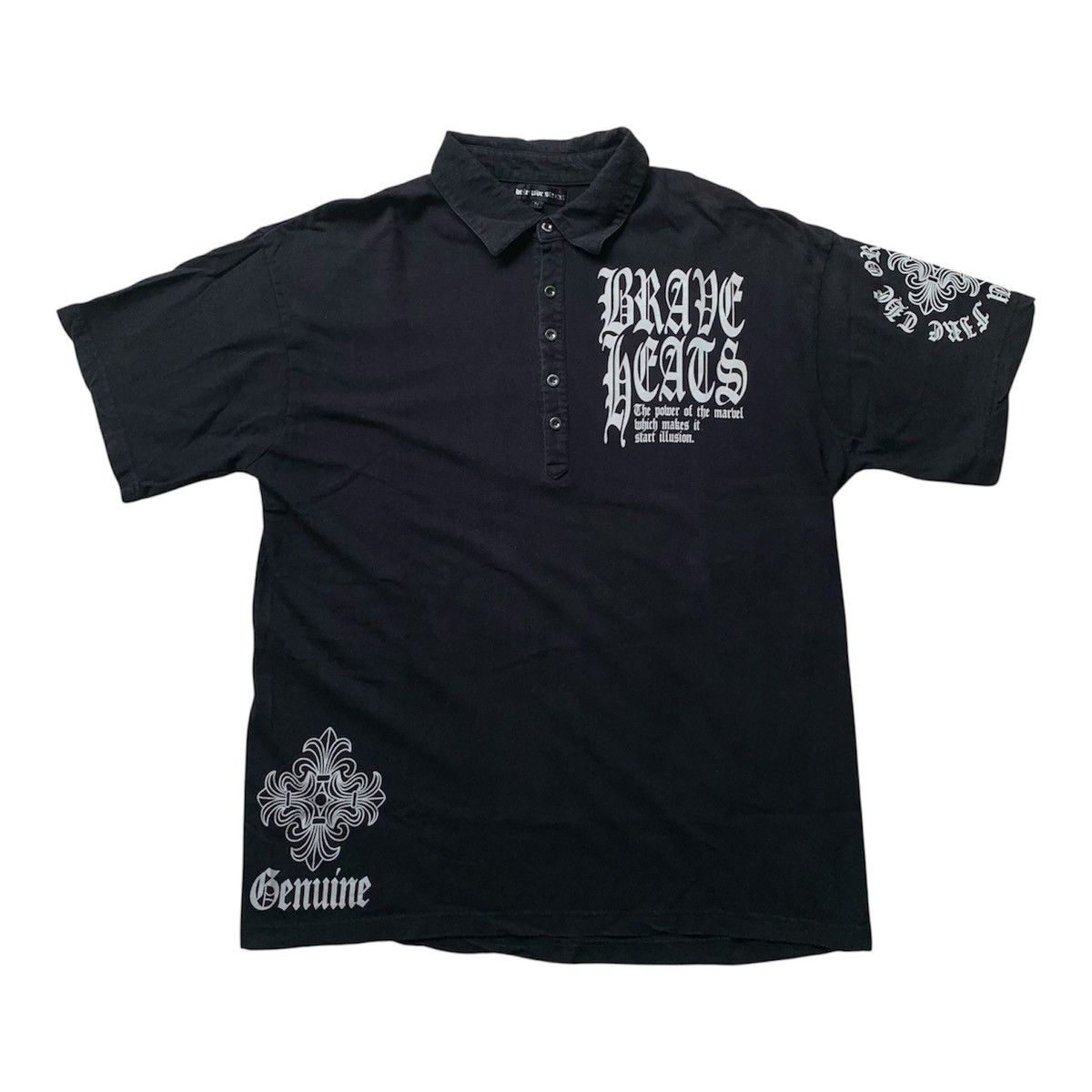 Japanese Brand Vtg 2000's defective struct poem chrome hearts style Size US XL / EU 56 / 4 - 3 Thumbnail