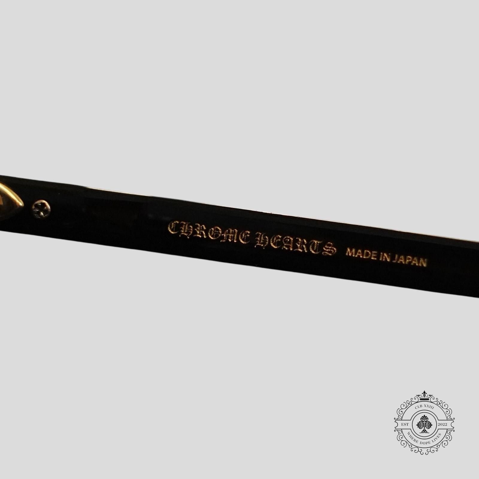 Chrome Hearts Chrome Hearts Smoke Show Sunglasses in Black/Gold Size ONE SIZE - 5 Thumbnail