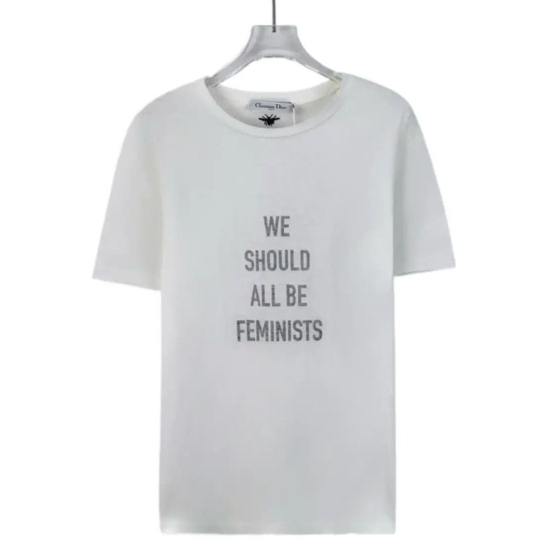 Dior Dior Cotton Women's T-Shirt with Feminist Message 0089 Size M / US 6-8 / IT 42-44 - 1 Thumbnail