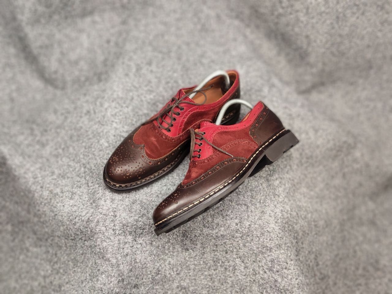 Heschung Heschung Design Owen Oxford Leather Red Brogue Boots Size US 7.5 / EU 40-41 - 17 Thumbnail