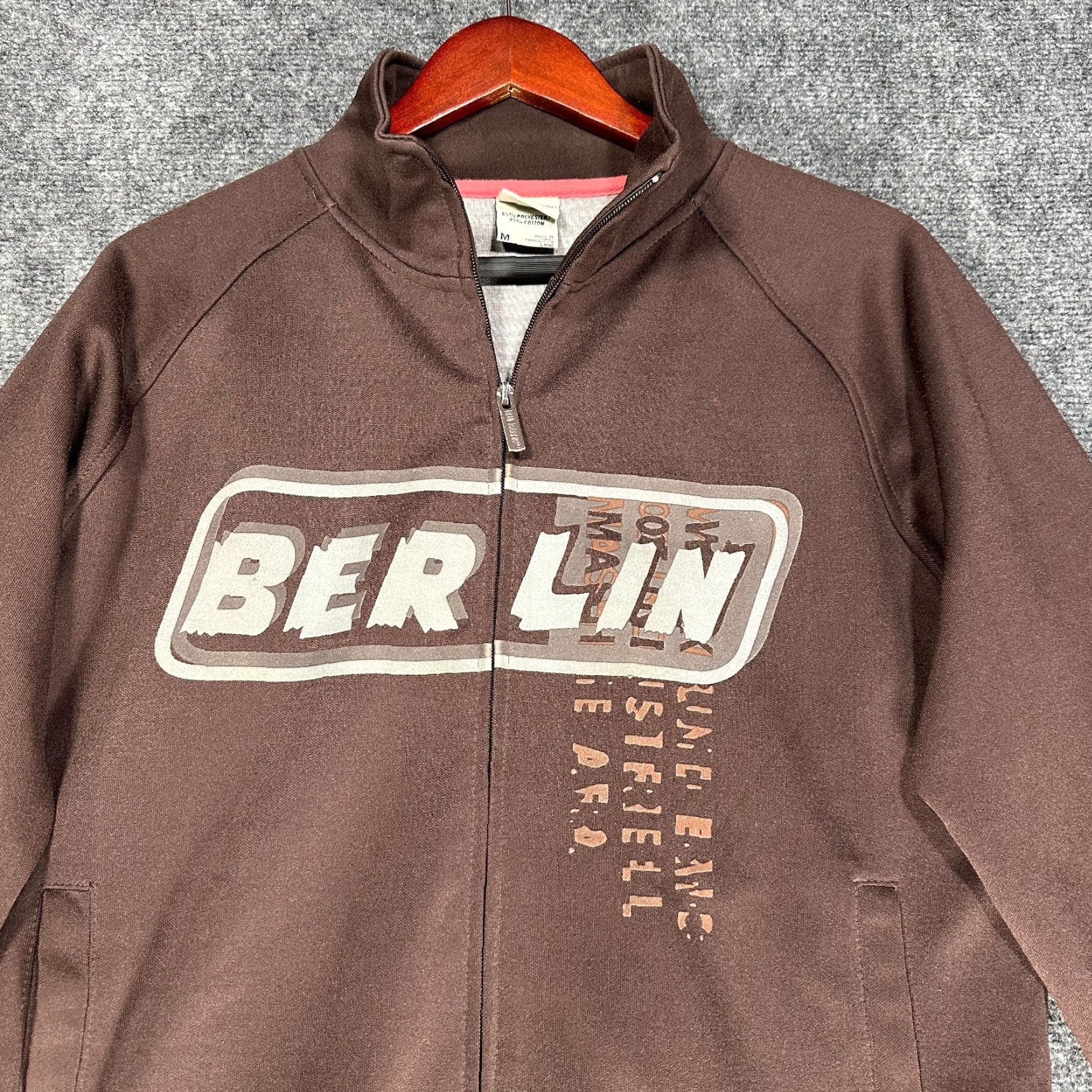 Vintage VINTAGE Blue Marlin SweatShirt Mens M Brown Full Zip Pockets Logo Cotton Polyester Knit Size US M / EU 48-50 / 2 - 5 Thumbnail