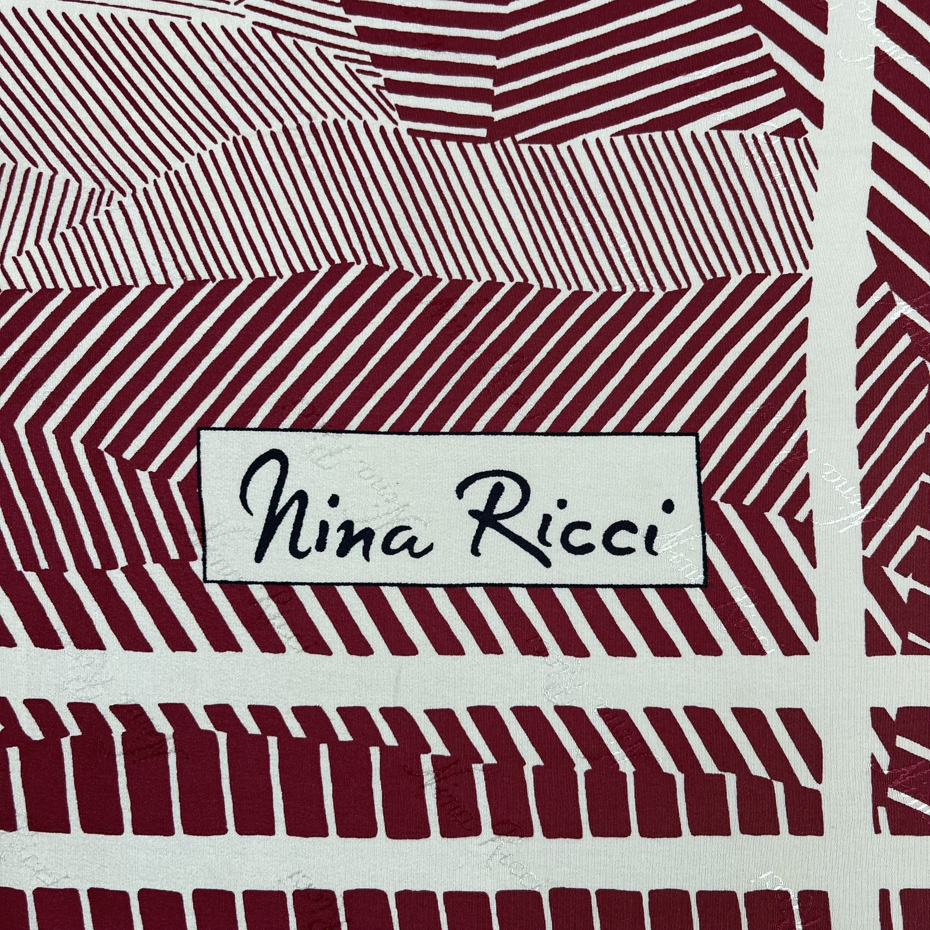 Nina Ricci Vintage Nina Ricci Silk Scarf - S7029 Size ONE SIZE - 6 Thumbnail