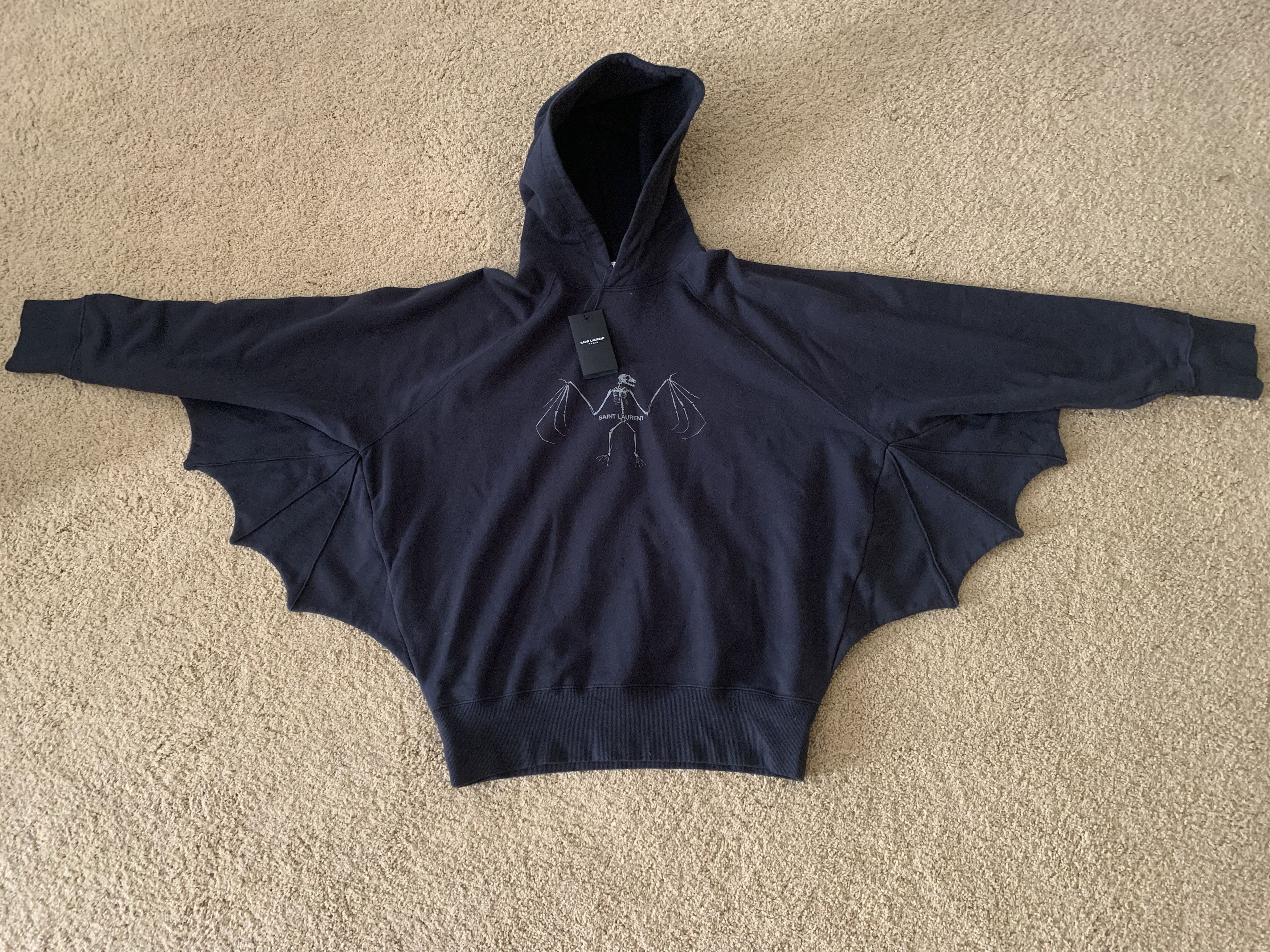 Saint Laurent Paris Saint Laurent Bat Hoodie Size US L / EU 52-54 / 3 - 2 Thumbnail