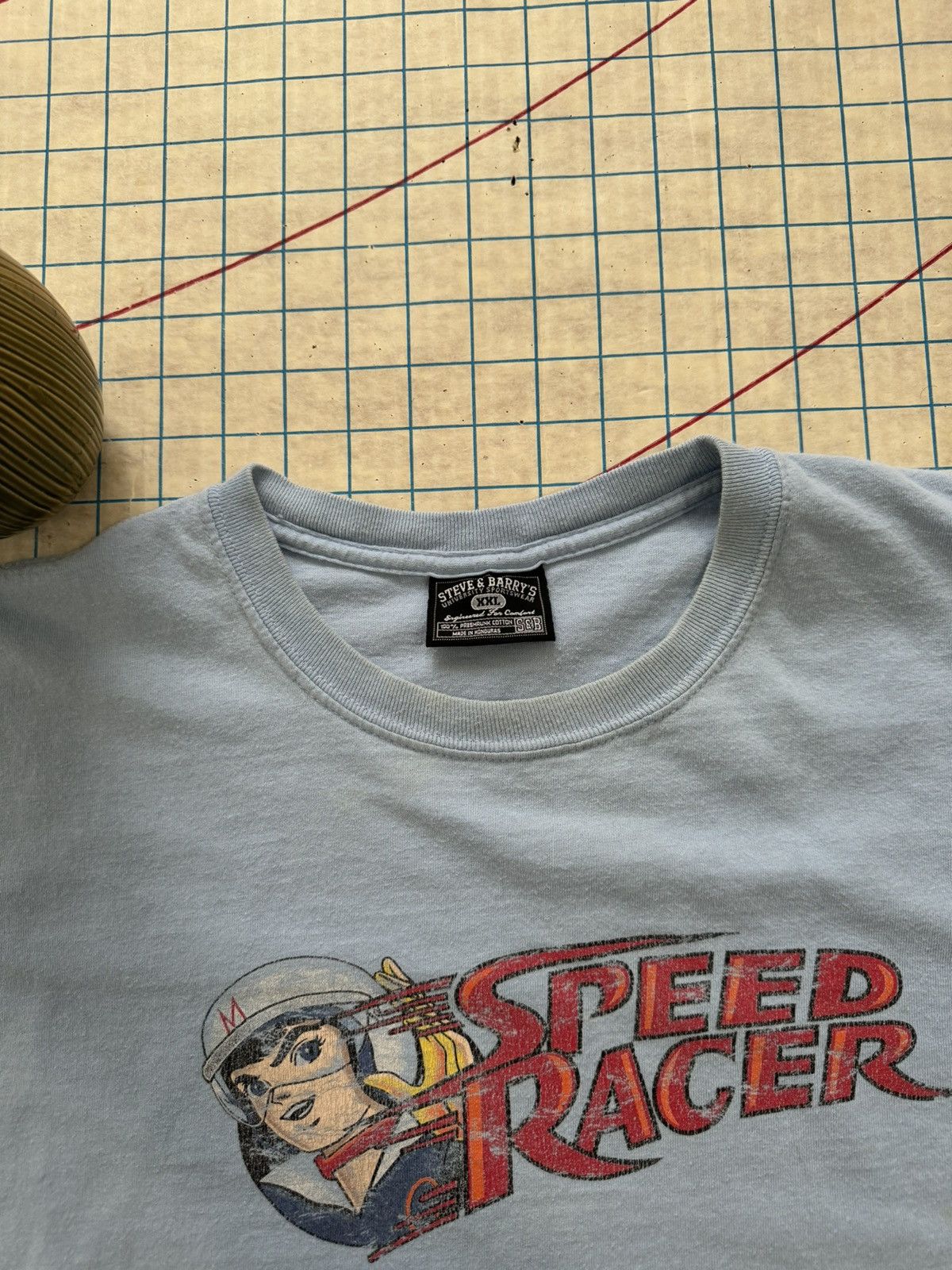 Vintage Vintage Speed Racer Graphic Tee Blue Size XXL 90’s Y2K Size US XXL / EU 58 / 5 - 8 Thumbnail