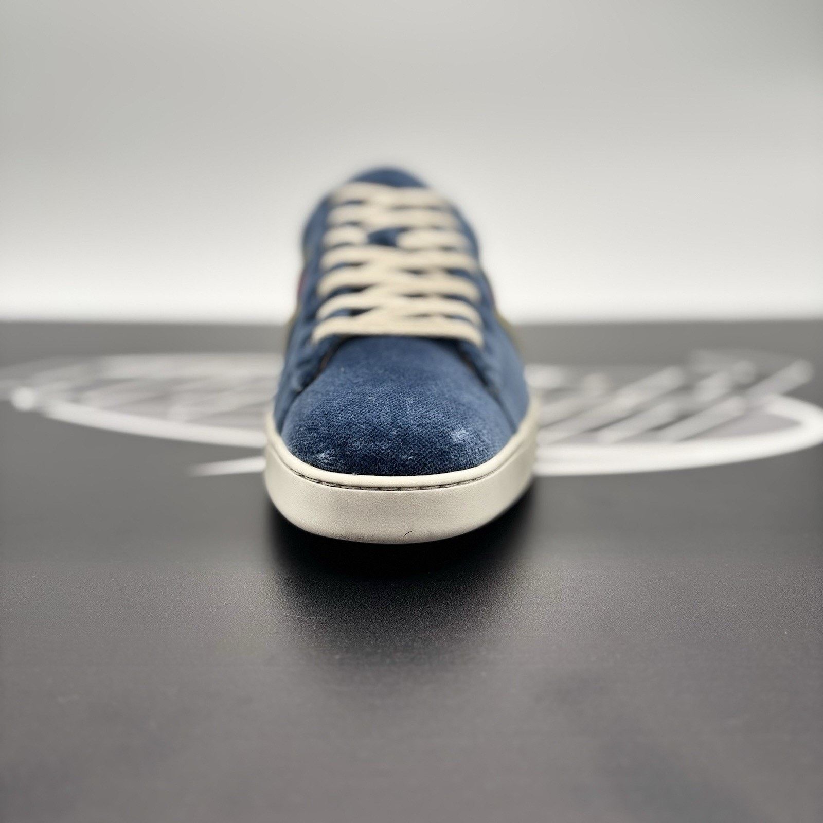Gucci Gucci Ace ‘ Velvet Blue ‘ | GOOD CONDITION! Size US 9.5 / EU 42-43 - 15 Thumbnail