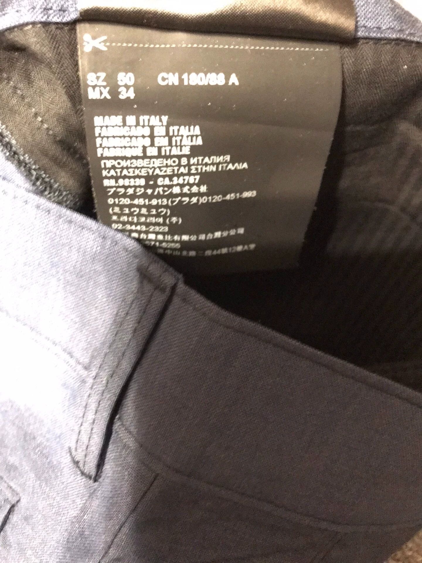 Polo Ralph Lauren Prada new size 50 wool mohair cuffed chinos inner drape Size US 34 / EU 50 - 5 Thumbnail