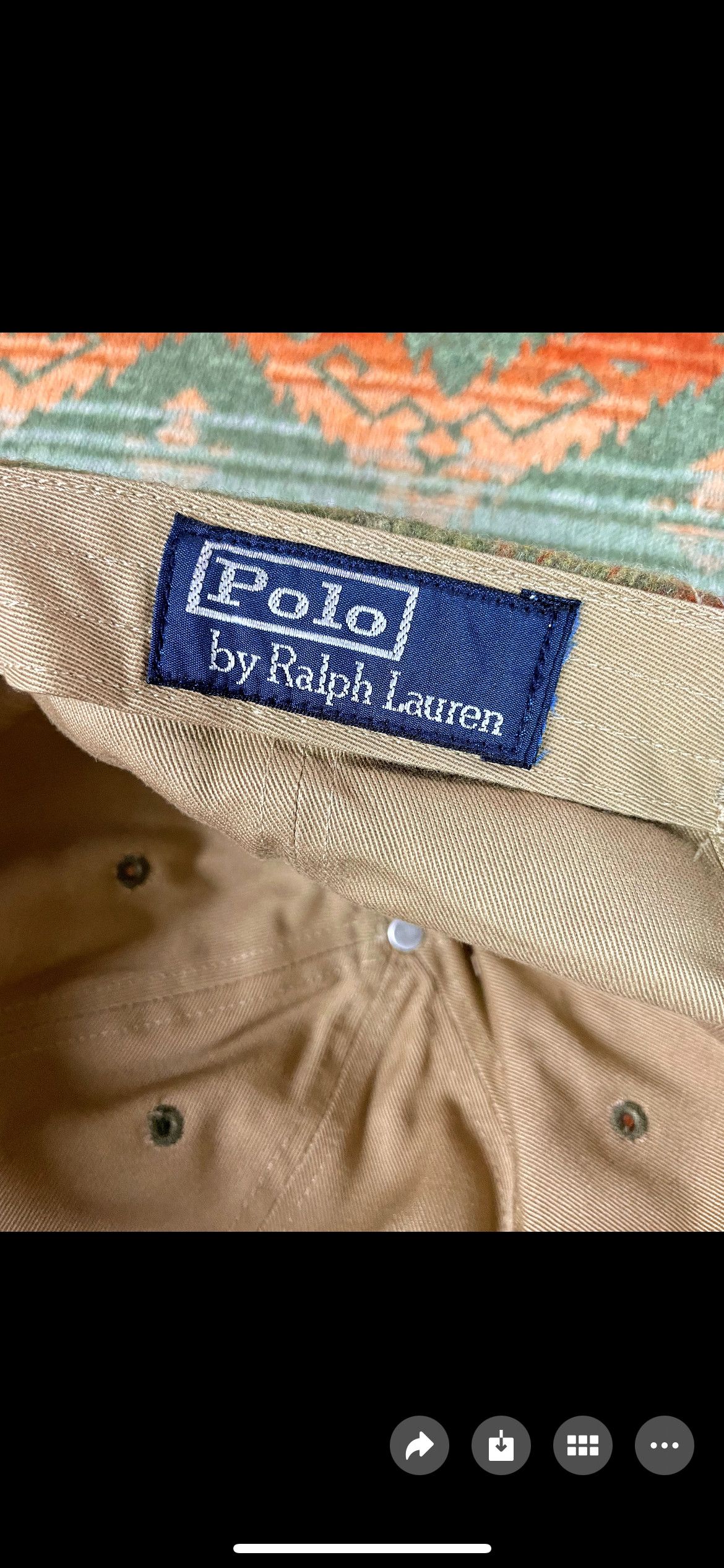 Polo Ralph Lauren Polo Ralph Lauren Wool Tweed Leather Baseball Hat Cap Size ONE SIZE - 6 Thumbnail