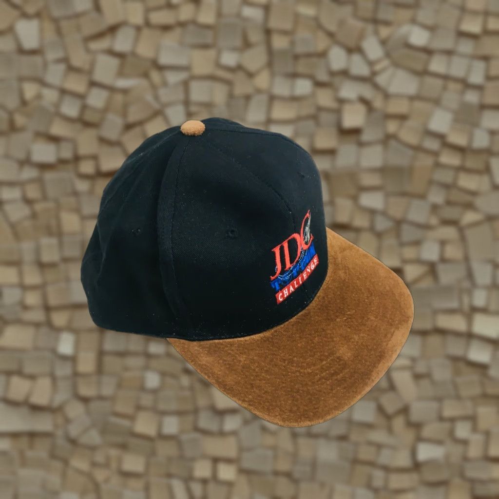 Vintage VINTAGE KC Cap One Size Black Adjustable Embroidered JDC Challenge Metal Buckle Men Baseball Cap Size ONE SIZE - 1 Thumbnail