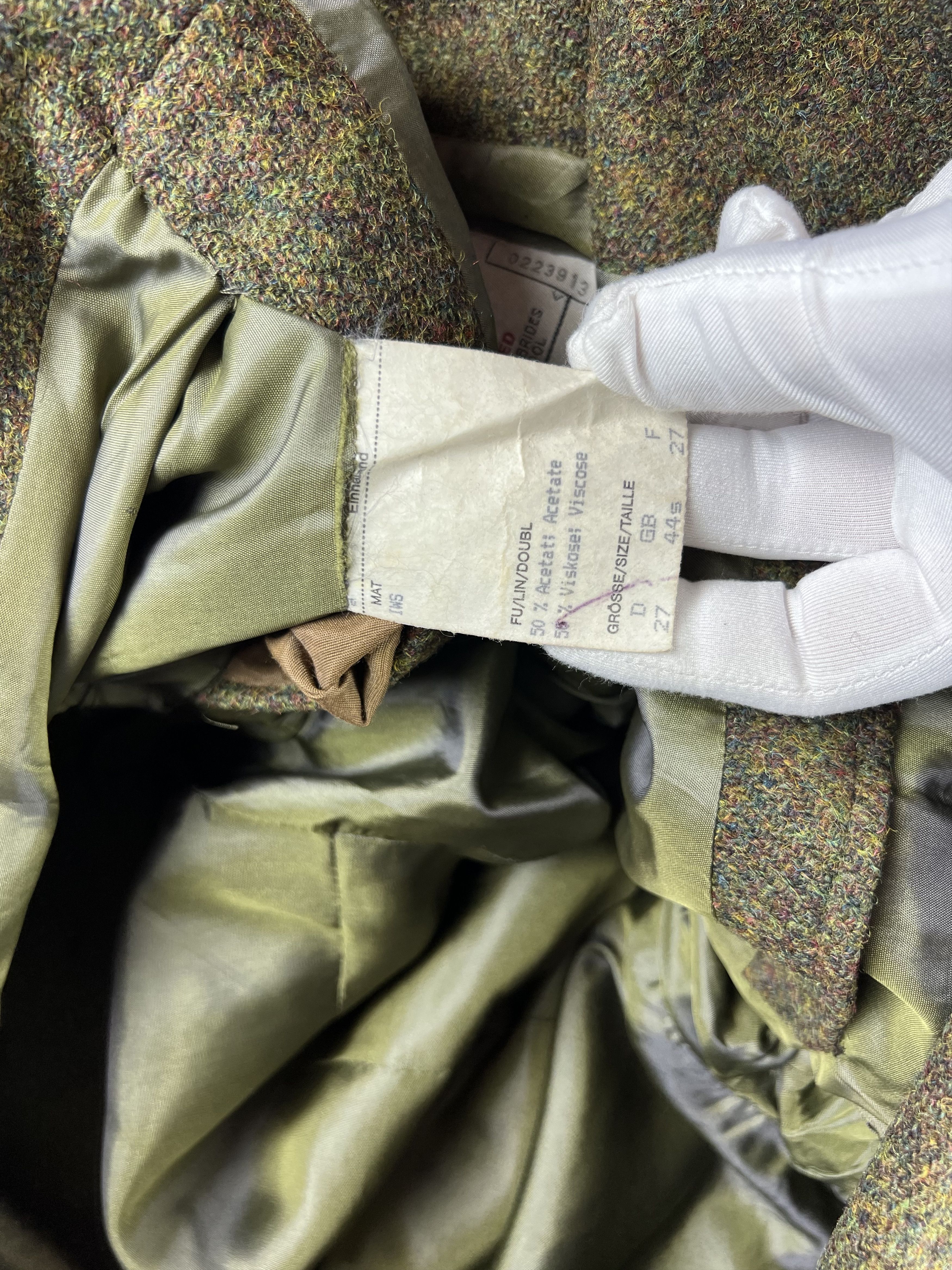 Harris Tweed × Vintage Vintage Harris Tweed Wool Blazer L Size 50R - 5 Thumbnail