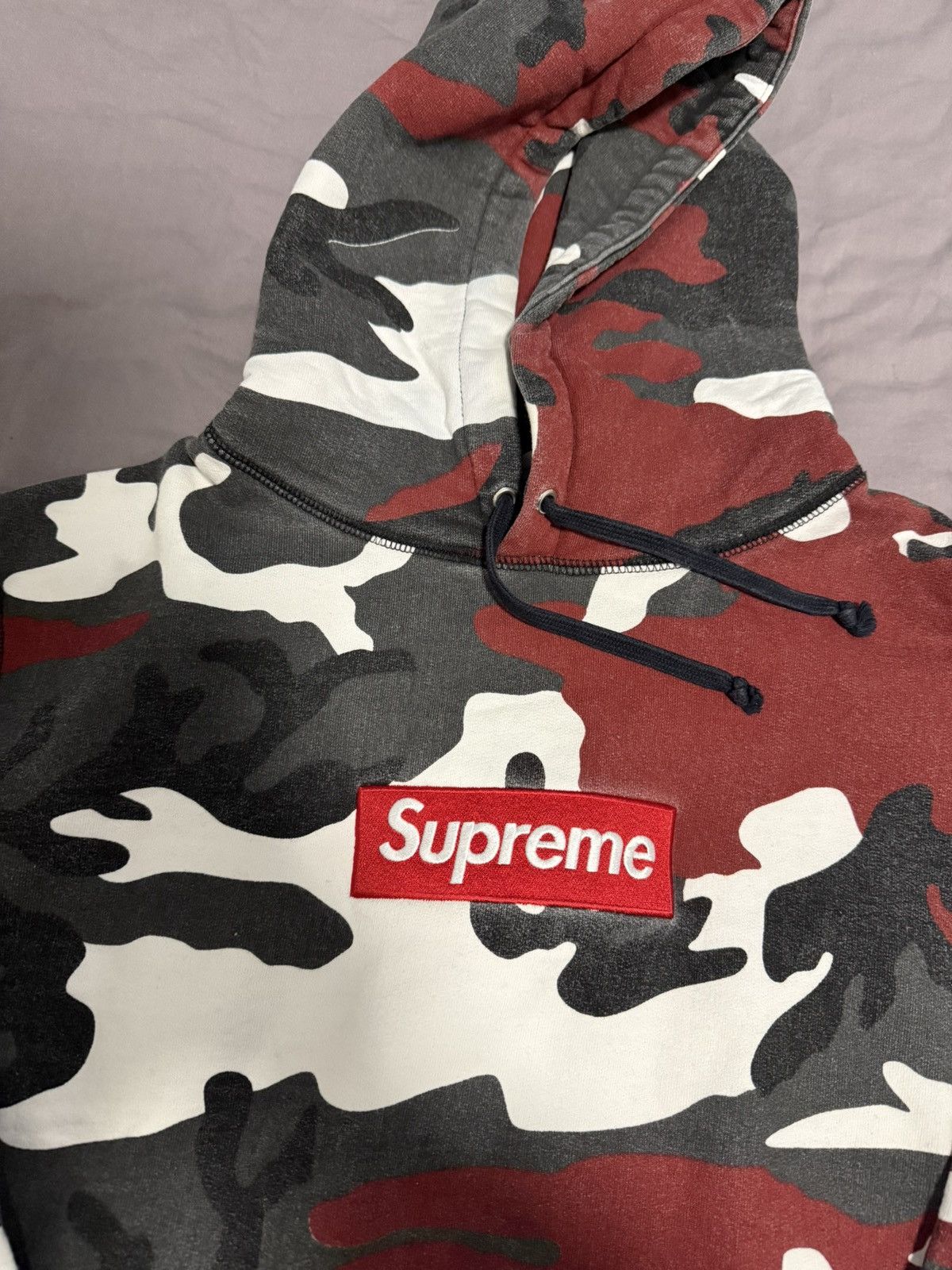 Supreme Supreme fw13 red camo box logo hooded sweatshirt hoodie Size US L / EU 52-54 / 3 - 2 Thumbnail