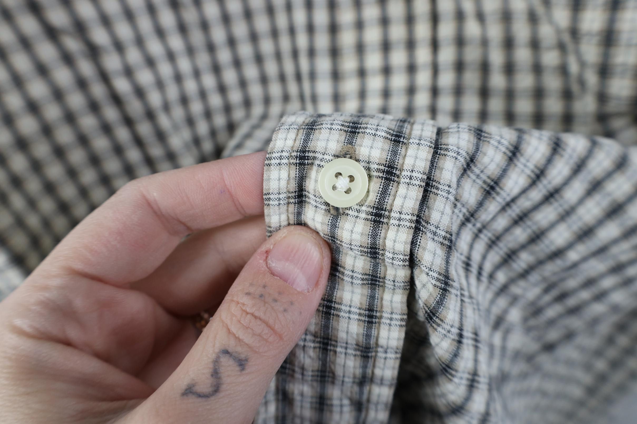 Eddie Bauer Vintage 90s Eddie Bauer Seersucker Short Sleeve Button Shirt Size US L / EU 52-54 / 3 - 5 Thumbnail