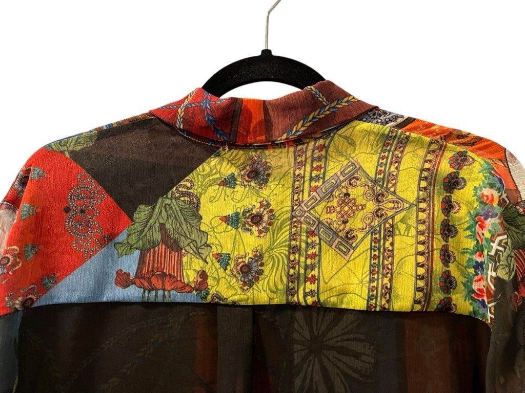 Desigual Desigual Patchwork Button Down Shirt Tiger Horse Size Med Size M / US 6-8 / IT 42-44 - 10 Thumbnail