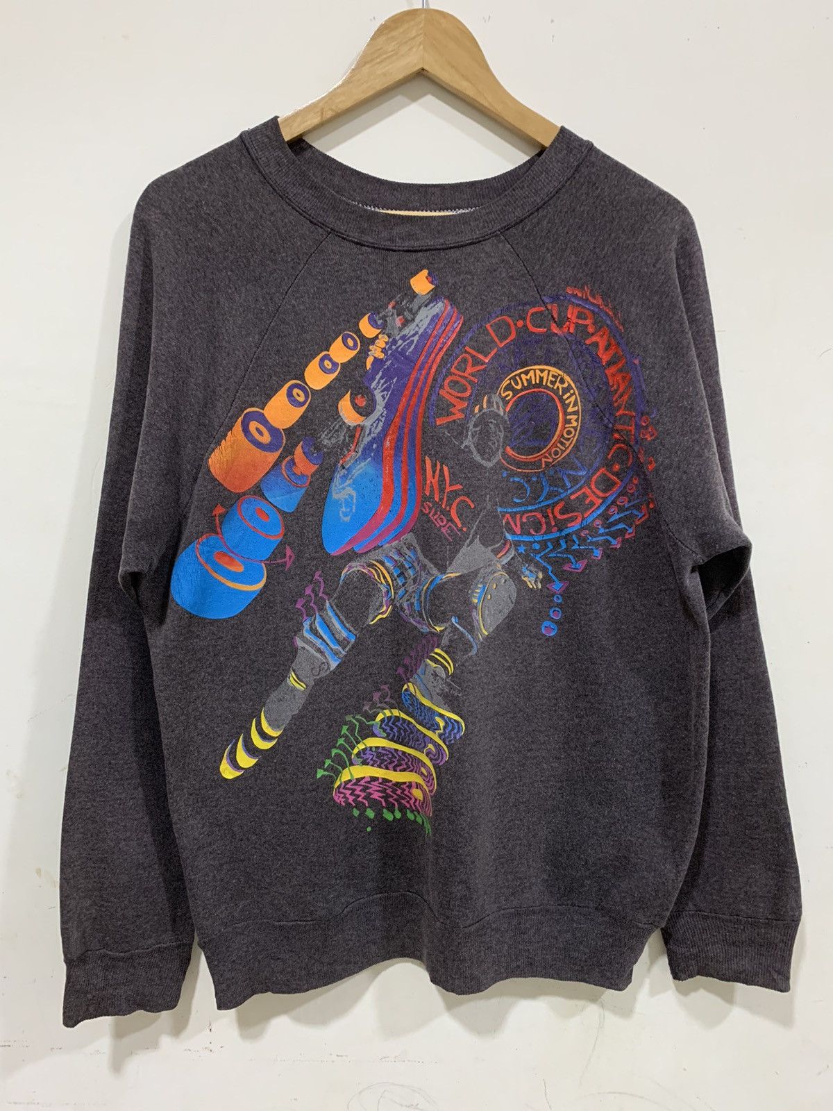 Other Vintage 80s Skateboard nyc slide sweatshirt Size US L / EU 52-54 / 3 - 1 Thumbnail