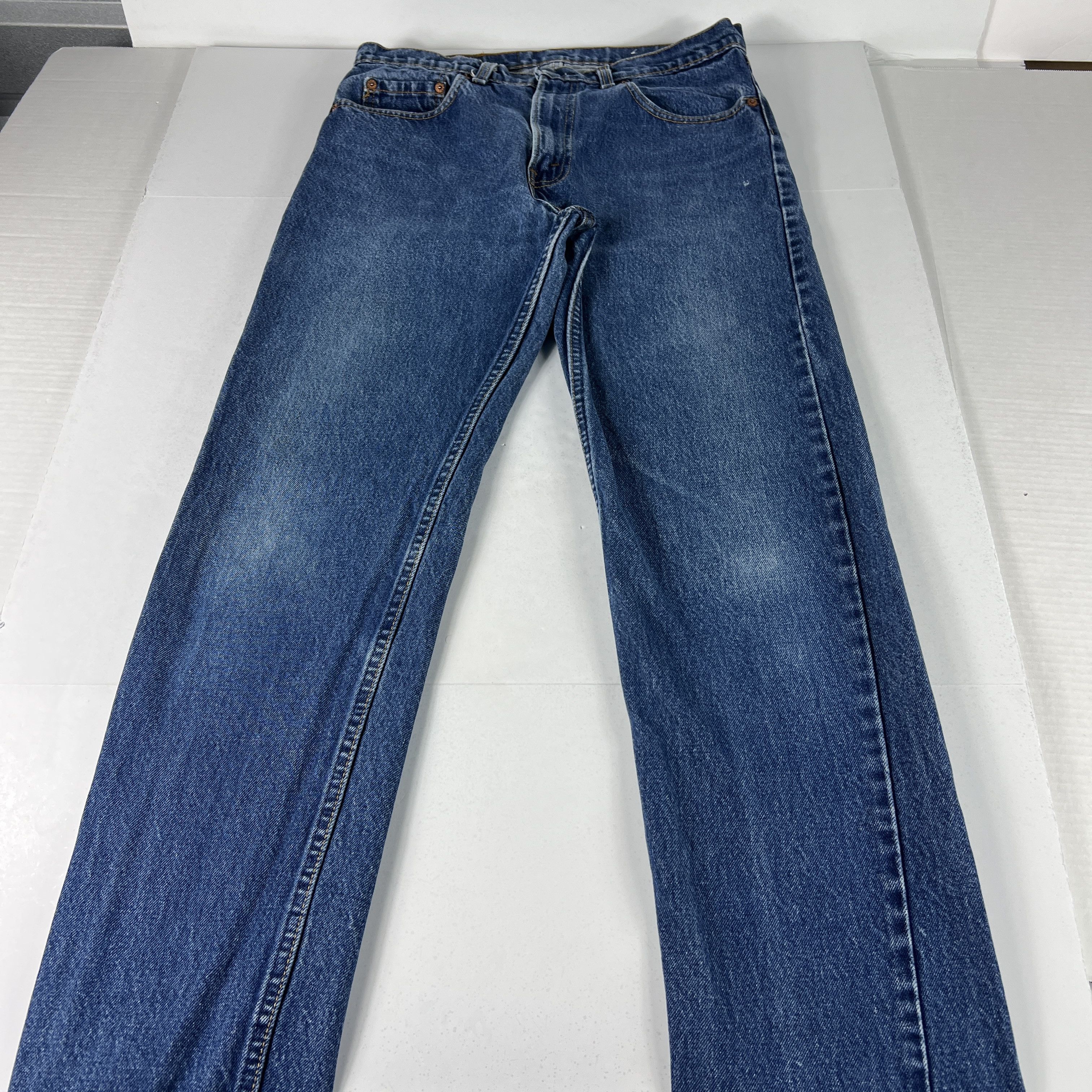 Levi's × Vintage VTG 80s Levi's Jeans 505 Straight Blue Faded Cotton Denim Size US 32 / EU 48 - 1 Thumbnail