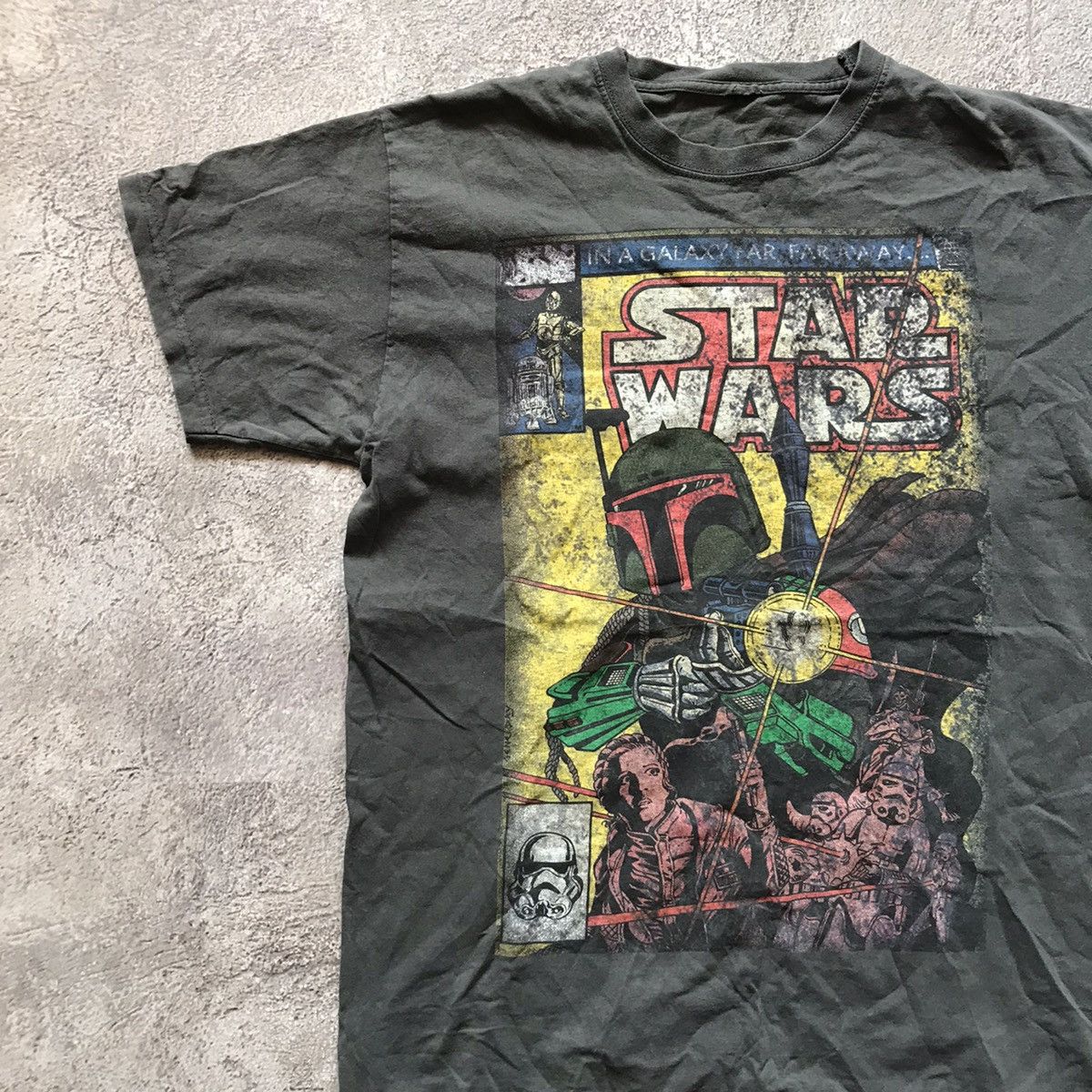 Vintage Vintage 90s Star Wars Sun Faded Graphic Tee Grunge Slim M Size US M / EU 48-50 / 2 - 2 Thumbnail
