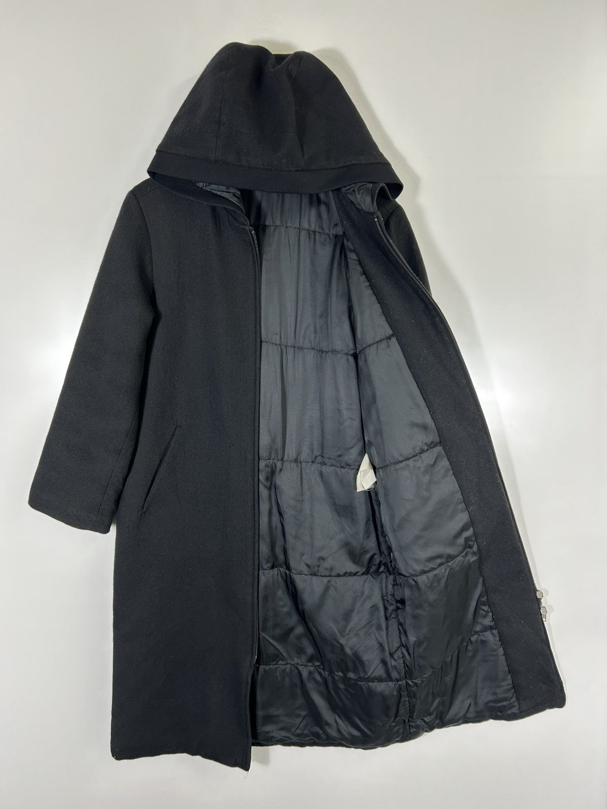 MAX&Co. Max & Co by Max Mara Wool Hoodie Zipper Long Jacket Size XS / US 0-2 / IT 36-38 - 8 Thumbnail