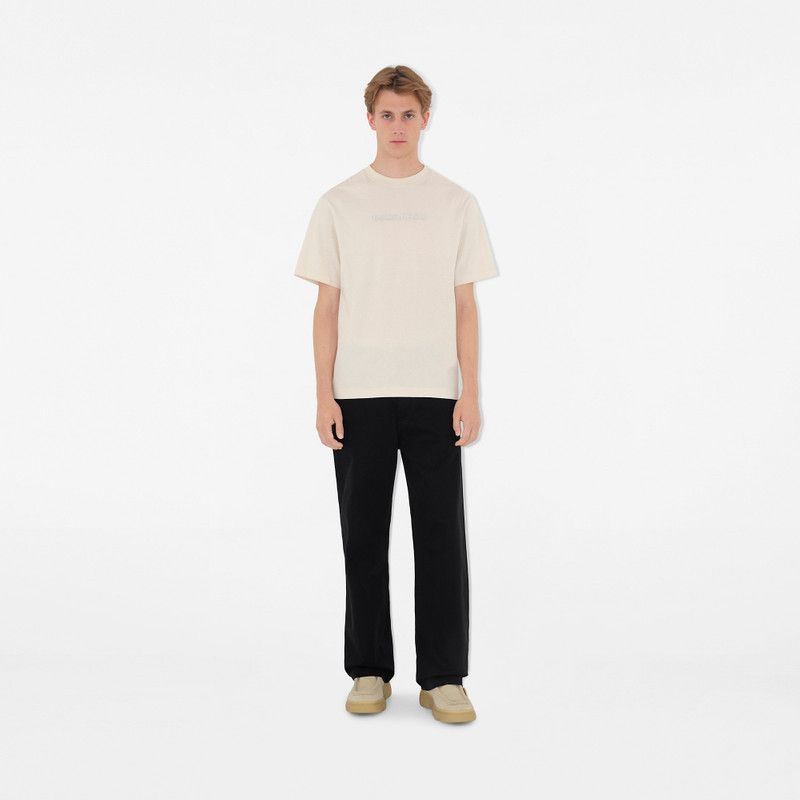 Burberry o1w1db10326 Paisley Logo Cotton T-Shirt in Ivory Size US S / EU 44-46 / 1 - 2 Thumbnail
