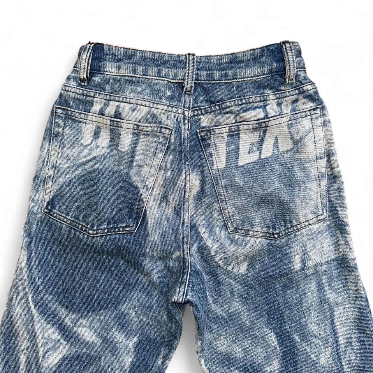 Diesel DIESEL laser-print straight-leg blue jeans Size US 27 - 6 Thumbnail
