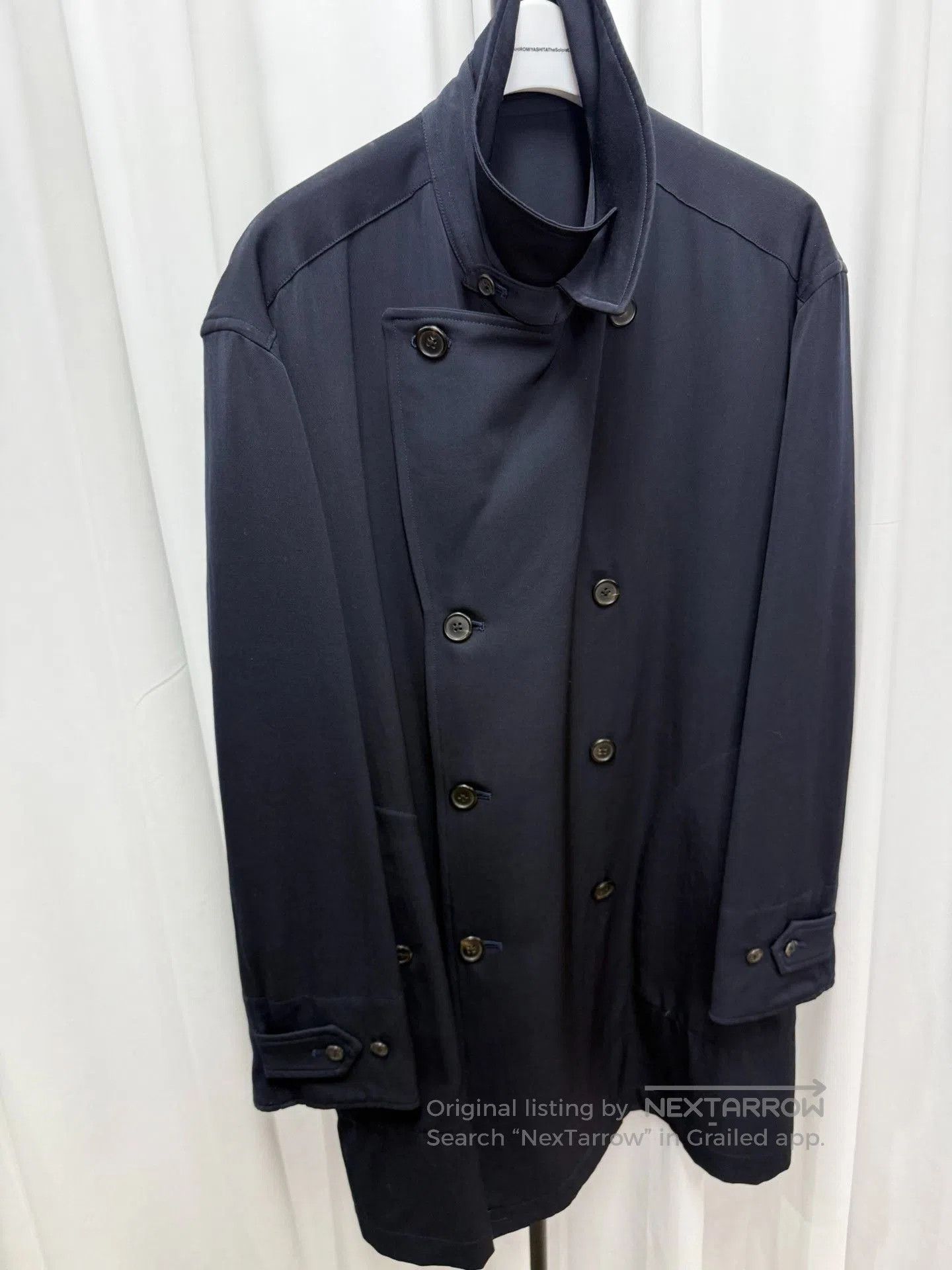 Yohji Yamamoto Yohji Yamamoto Y's Men's Wool Navy Coat. Size US M / EU 48-50 / 2 - 4 Thumbnail