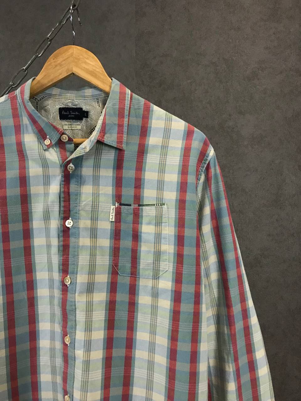 Designer Paul Smith designer flannel shirt Size US L / EU 52-54 / 3 - 2 Thumbnail