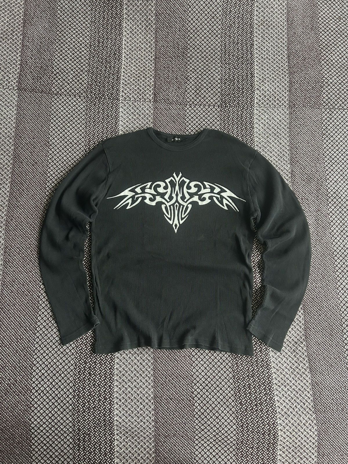 Vintage Smog Tribal Big Logo Print Long Sleeve Size L Streetwear Y2K Size US L / EU 52-54 / 3 - 1 Thumbnail