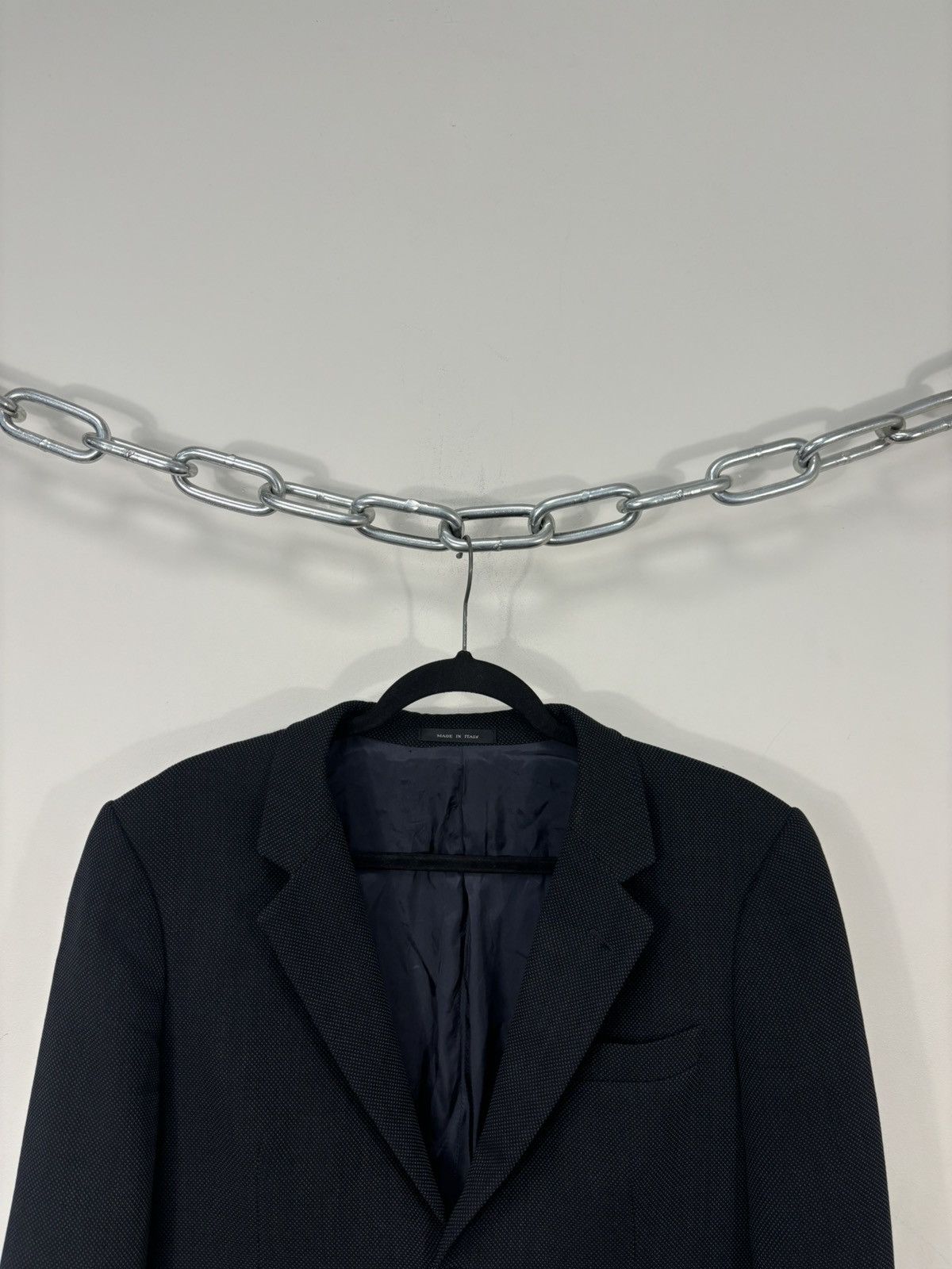 Emporio Armani Emporio Armani Men’s Birdseye Weave Gray Wool Blazer Jacket Size 40R - 9 Thumbnail