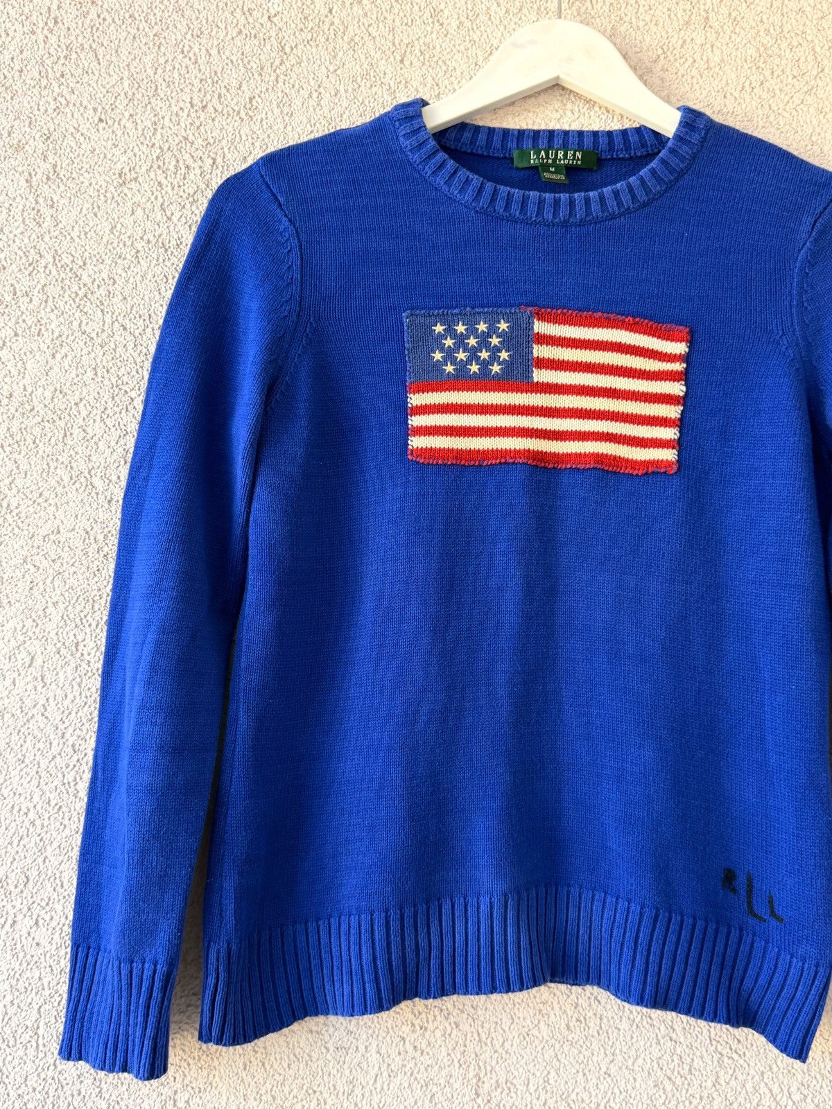 Ralph Lauren Ralph Lauren Women Vintage USA Big Logo Blue Sweater Size M Size M / US 6-8 / IT 42-44 - 4 Thumbnail