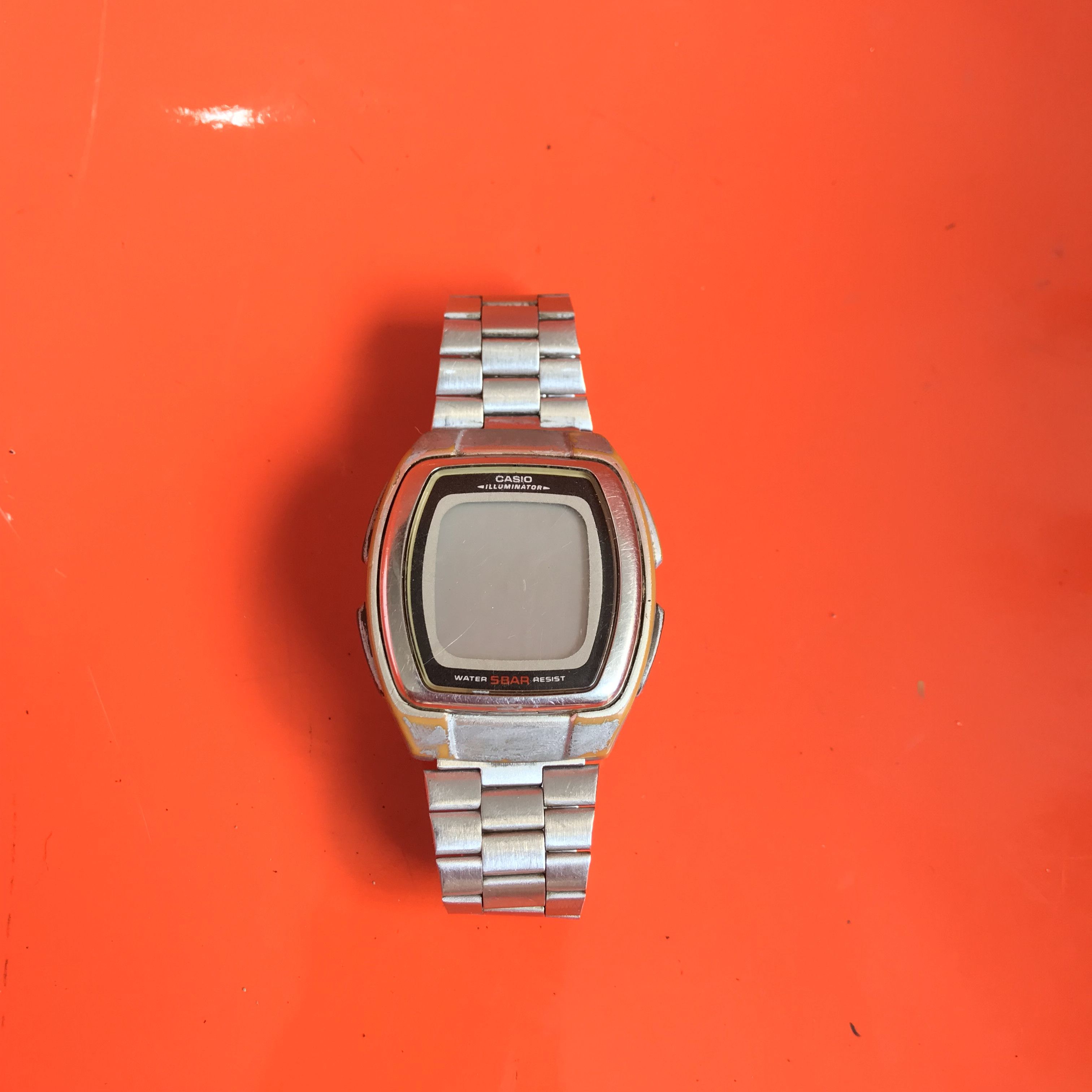 Vintage Casio illuminator Digital Watch mens retro Stainless steel Size ONE SIZE - 3 Thumbnail