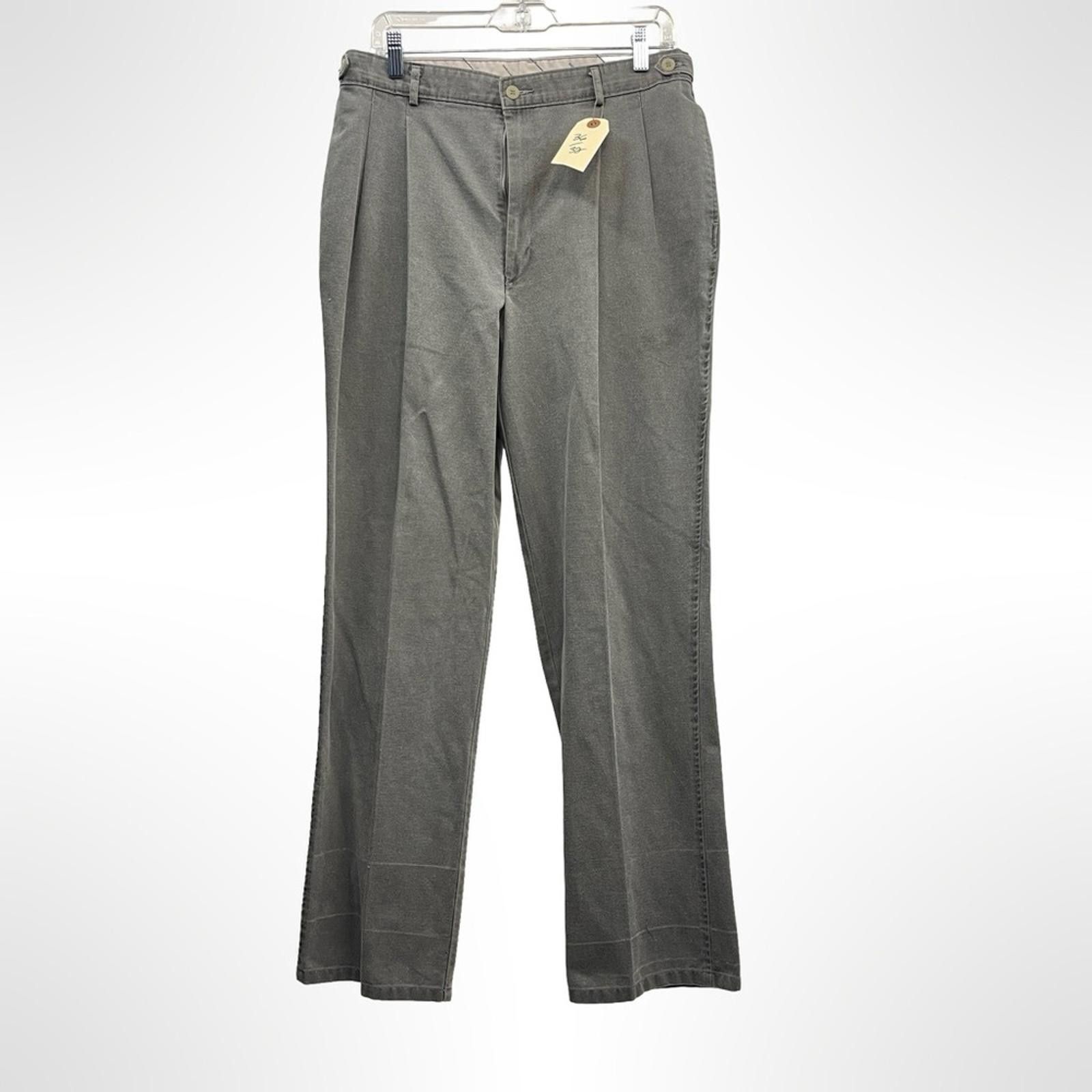 Haggar Haggar Casuals Men's Gray Pants size 36/32 Size 44R - 1 Thumbnail