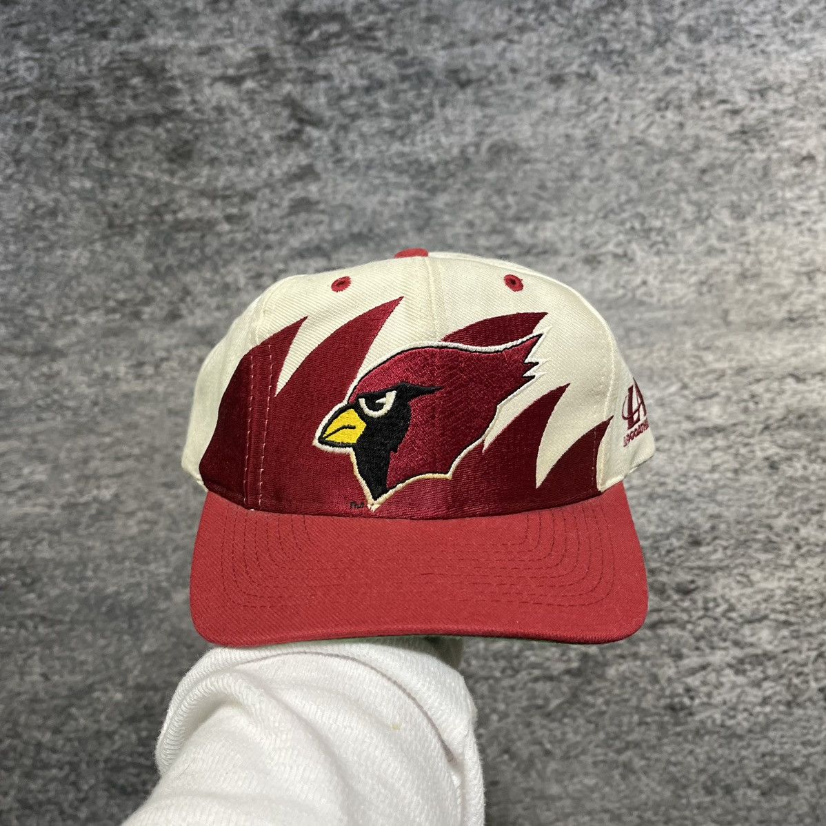 Logo Athletic Vintage 90s Arizona Cardinals Sharktooth NFL Snapback Hat Size ONE SIZE - 1 Thumbnail