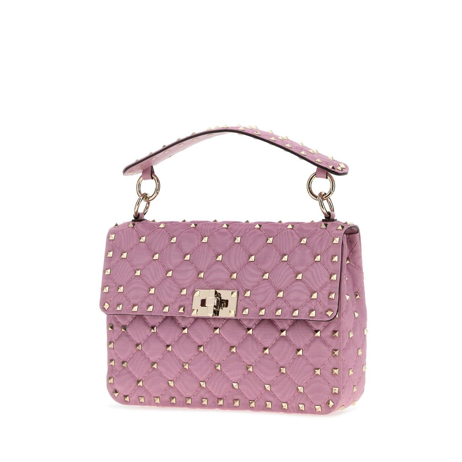 Valentino VALENTINO GARAVANI Rockstud Pink Top Handle Bag New Size ONE SIZE - 4 Thumbnail
