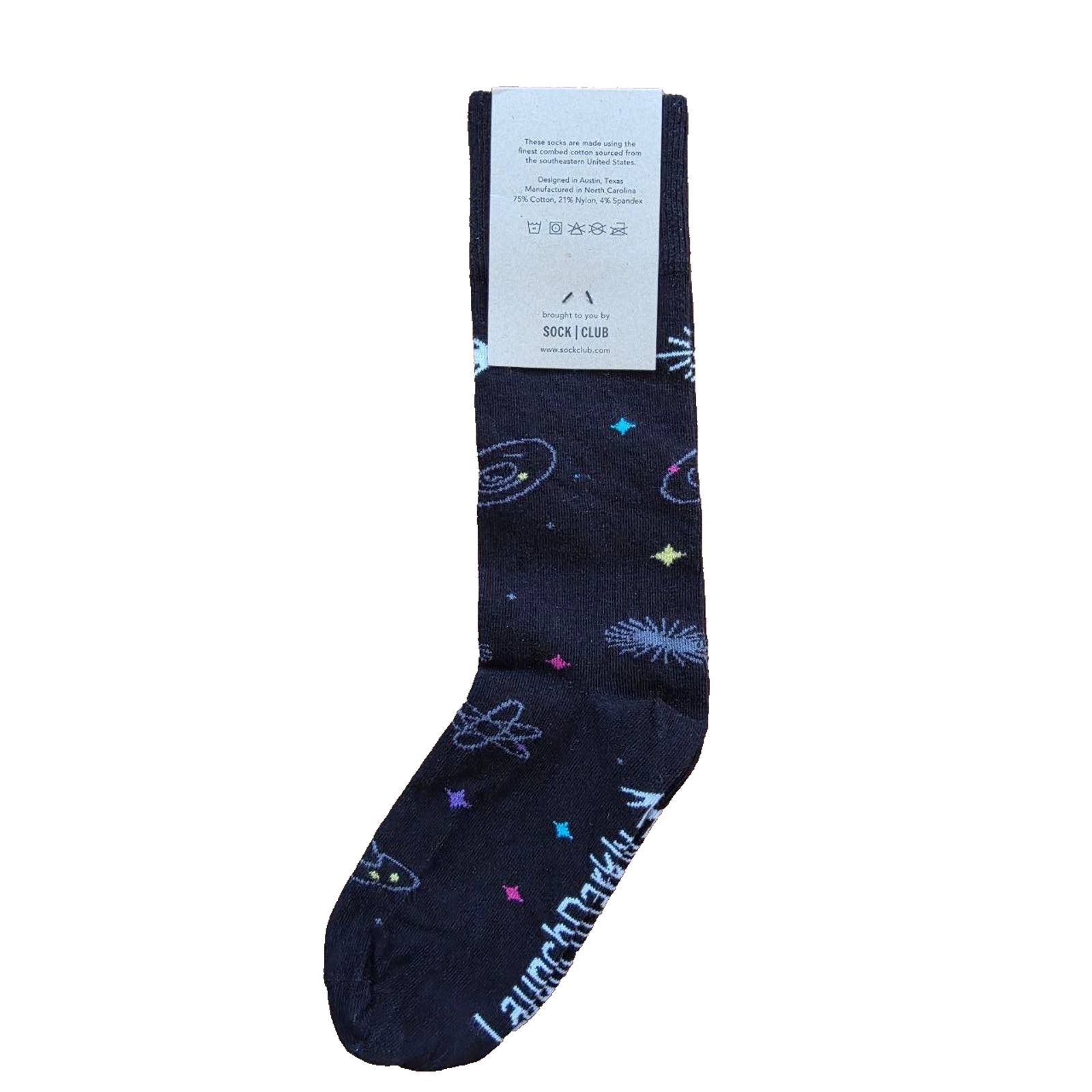 & Other Stories Sock Club cotton Launch Darkly Galactic Socks Black A001829 Size ONE SIZE - 1 Thumbnail