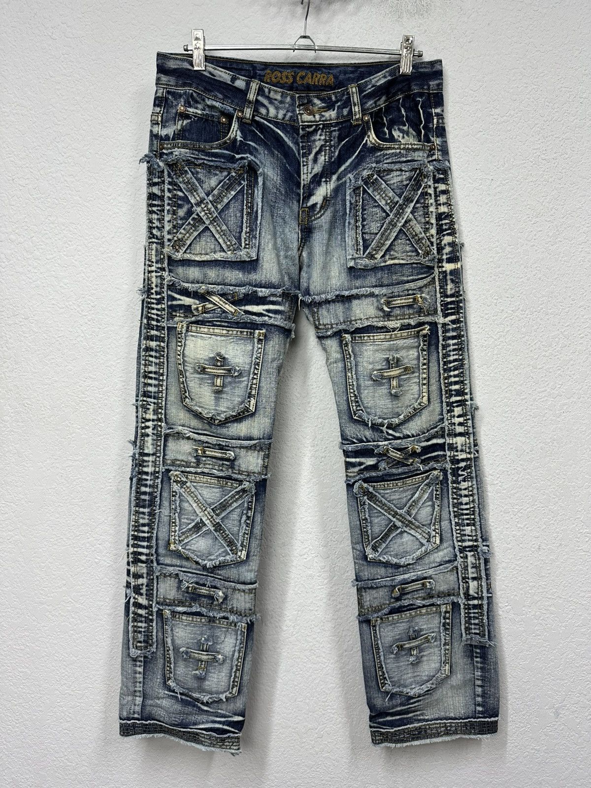 Japanese Brand Vintage Junya Watanabe Style Multi Pocket Cargo Jeans Pants Size US 32 / EU 48 - 6 Thumbnail