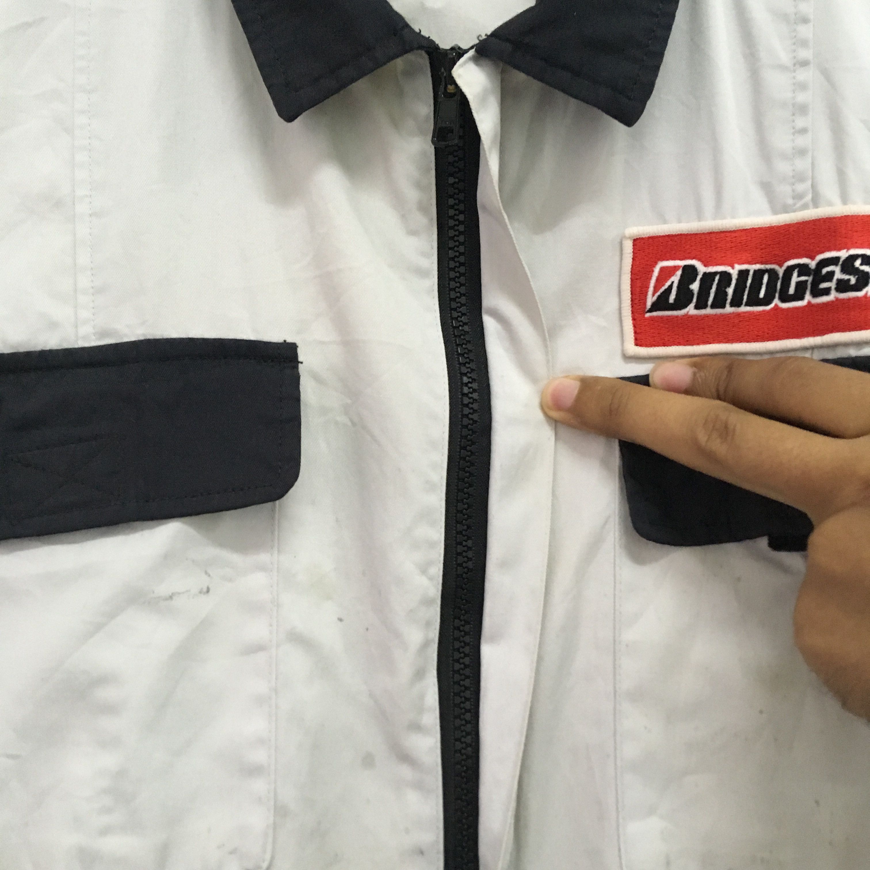 Japanese Brand Vintage 90's Heavy Used Bridgestone Japan Motorsport Racing Size US 34 / EU 50 - 6 Thumbnail