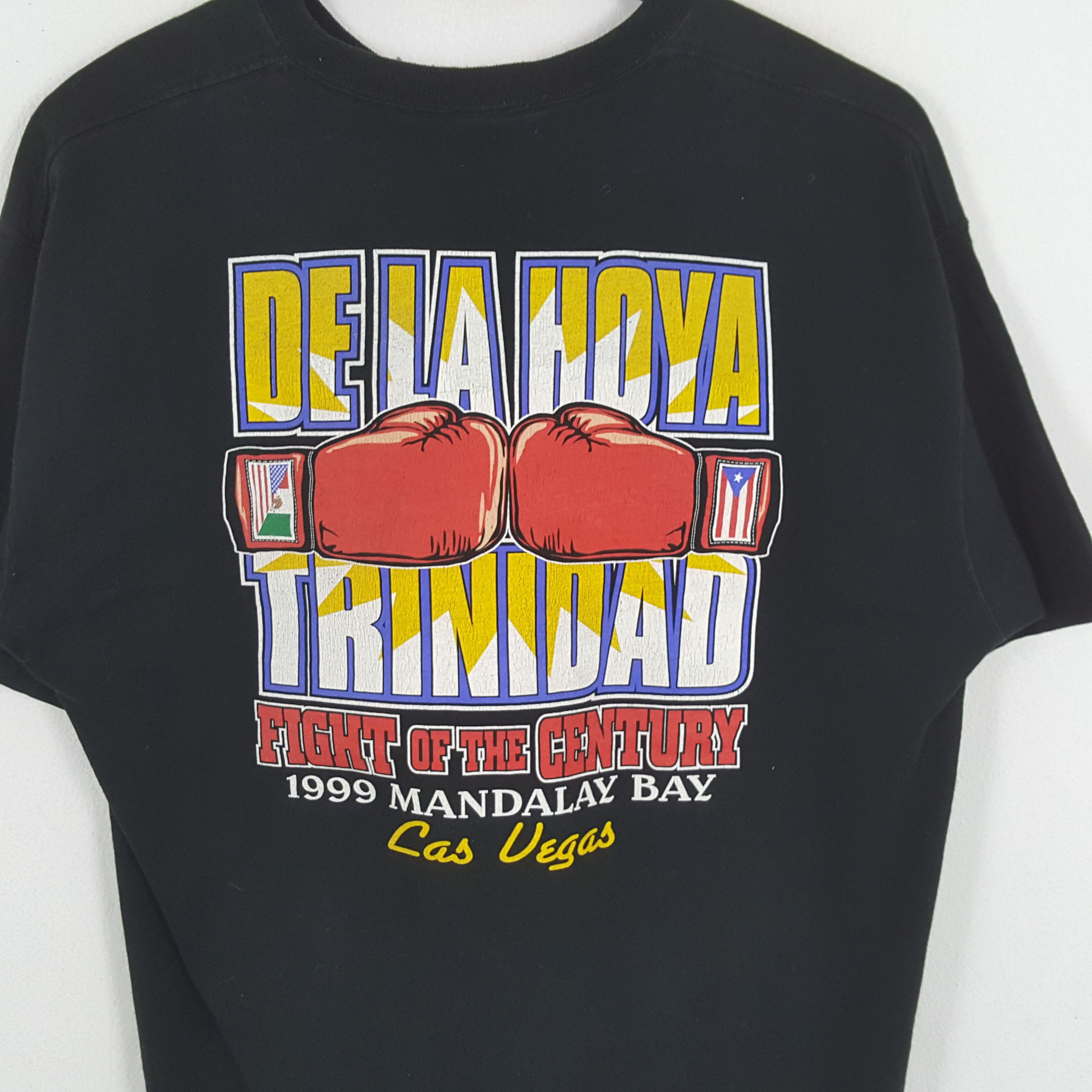Fruit Of The Loom × Vintage De La yoha Trinidad Boxing 1999 Las Vegas Tshirt Size US M / EU 48-50 / 2 - 2 Thumbnail