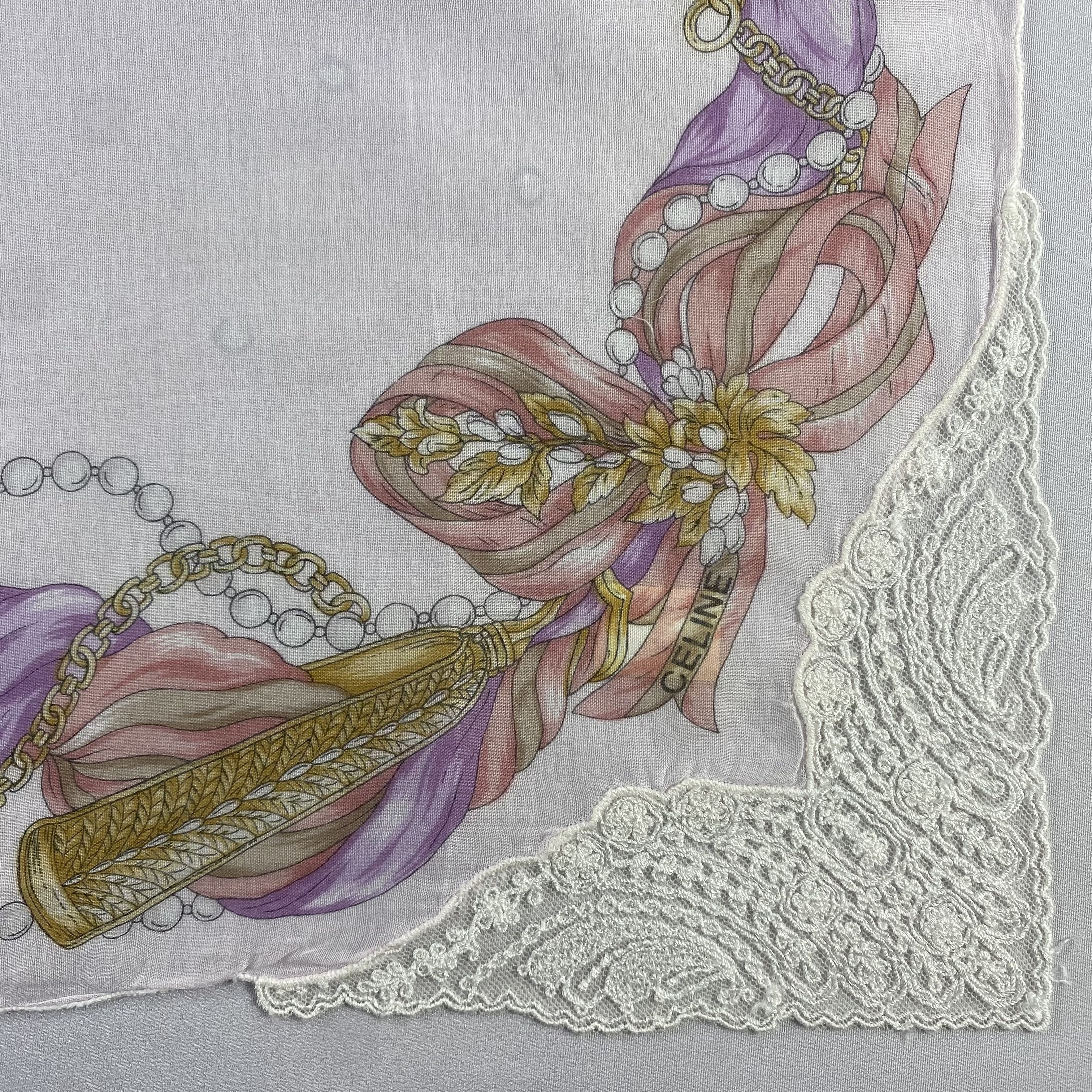 Celine × Vintage Celine Handkerchief / Neckerchief / Bandana-P1485 Size ONE SIZE - 3 Thumbnail