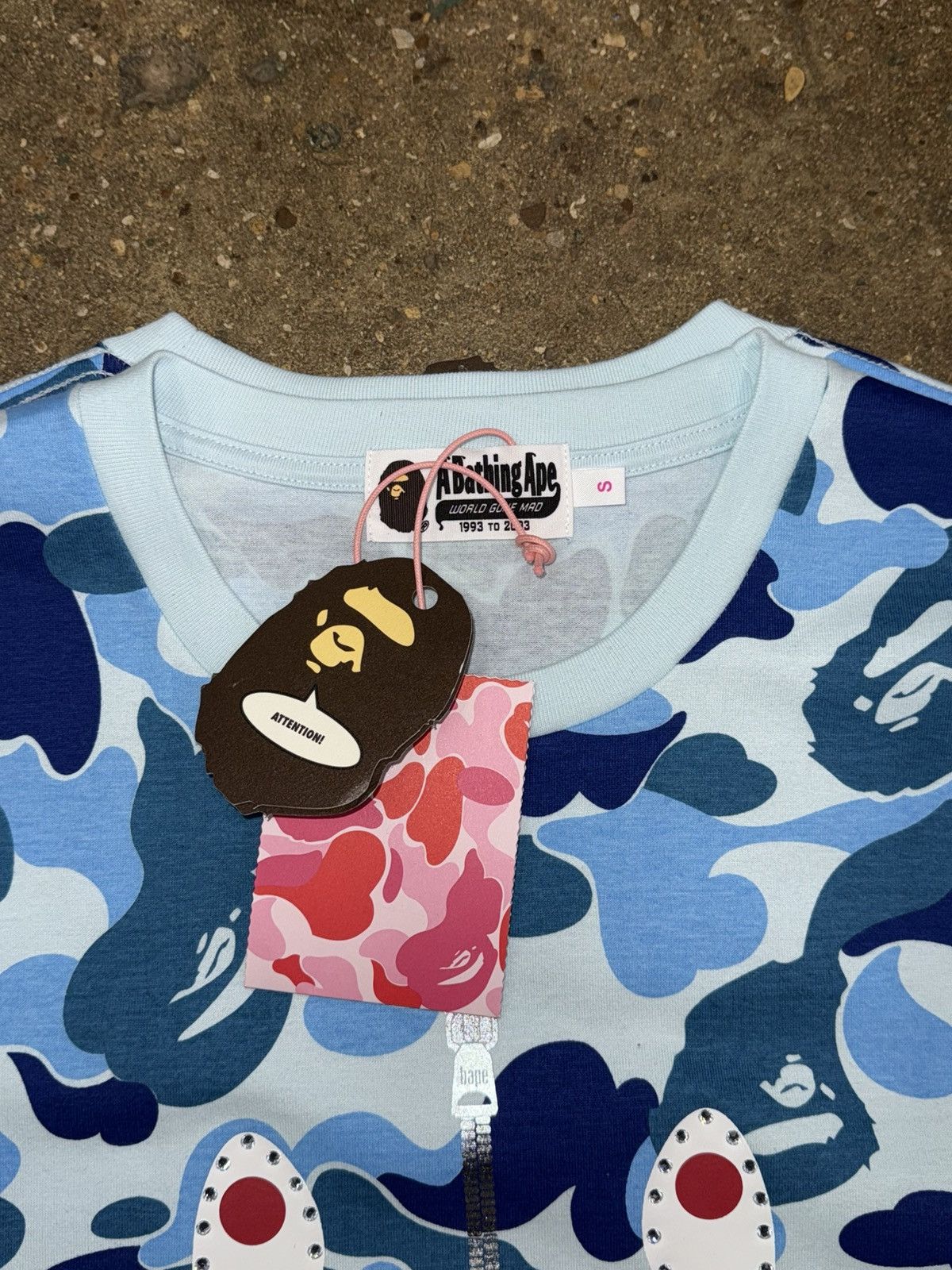 Bape ABC Crystal Stone Shark Tee Size US S / EU 44-46 / 1 - 4 Thumbnail