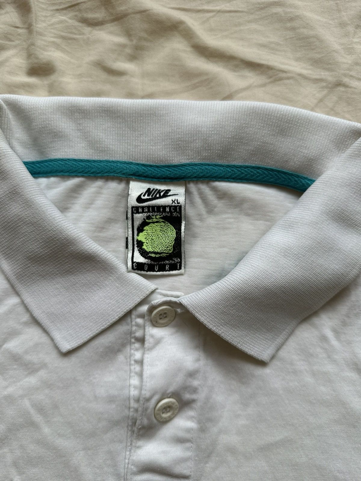 Nike Nike Challenge Court 1990 Andre Agassi vintage polo t-shirt Size US XL / EU 56 / 4 - 6 Thumbnail