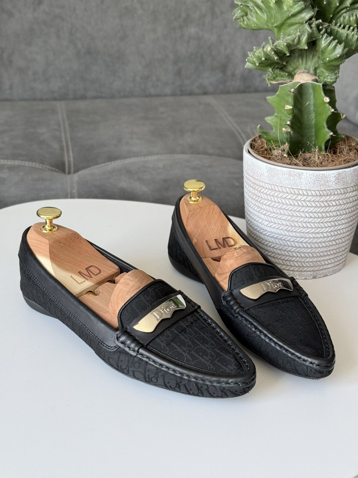 Dior Dior Oblique Monogram Canvas Leather Loafers Moccasins Size US 8 / IT 38 - 2 Thumbnail